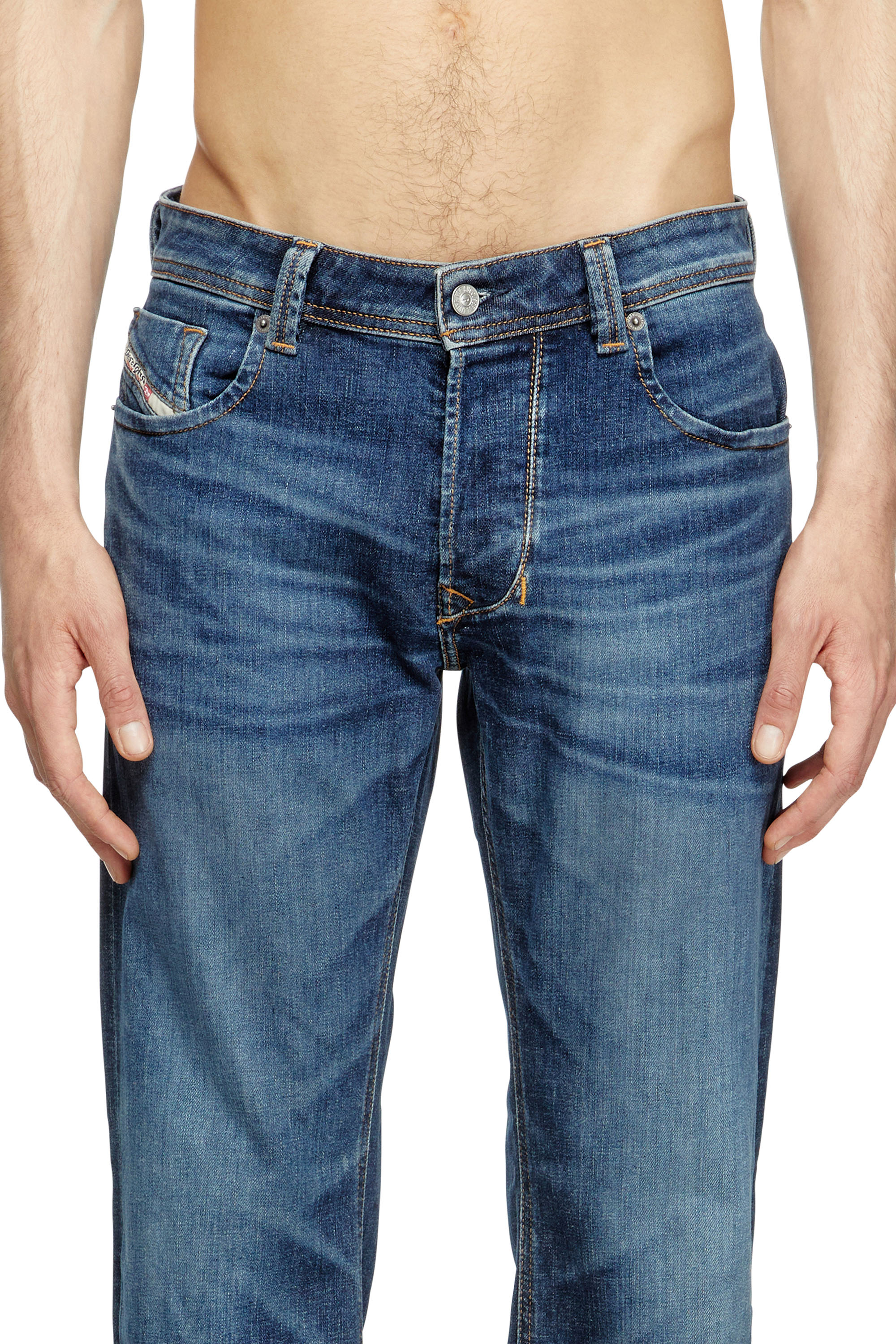 Diesel - Man's Regular Jeans 1985 Larkee 09J47, Dark Blue - 5
