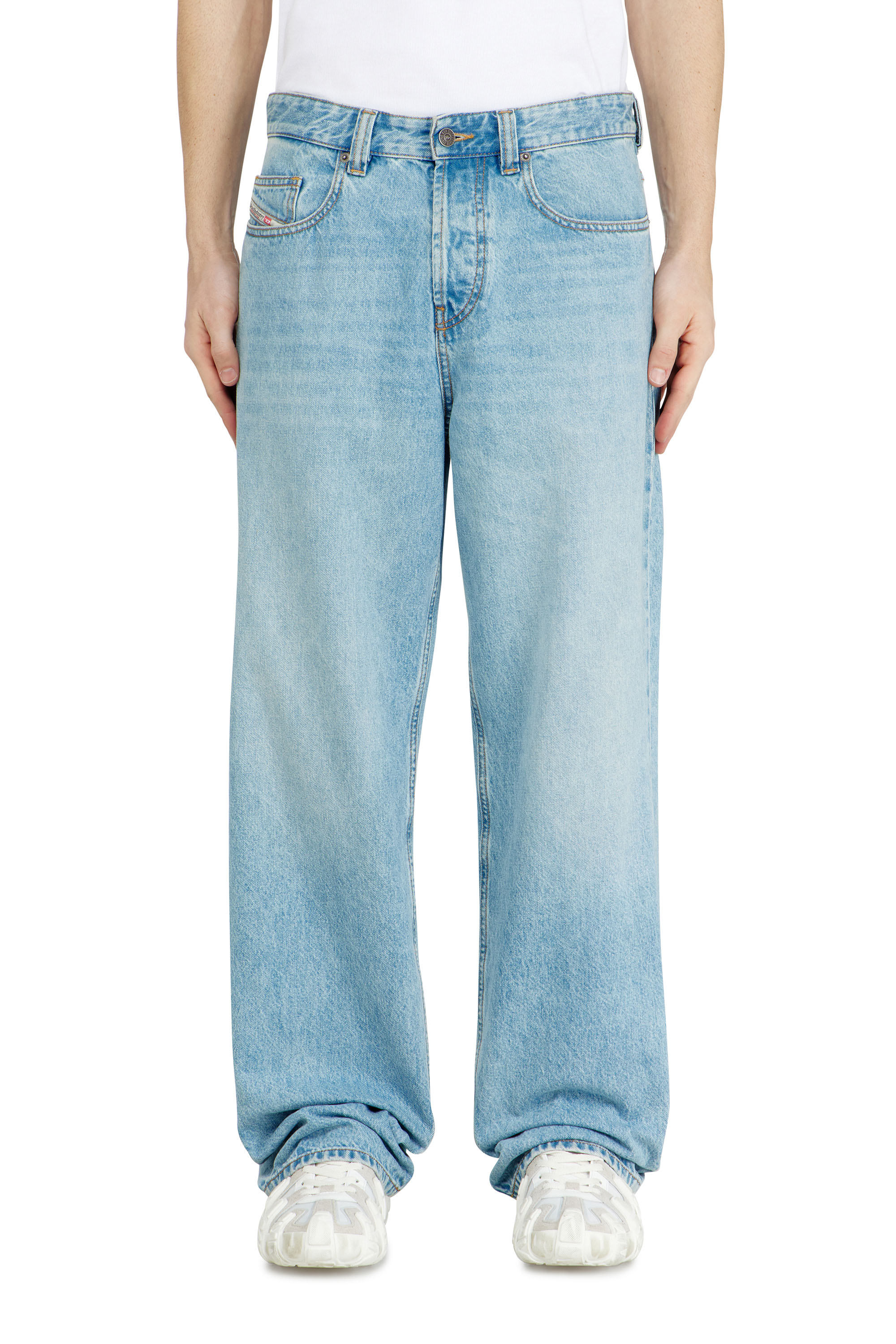 Diesel - Man's Relaxed Jeans 2001 D-Macro 09I29, Light Blue - 2