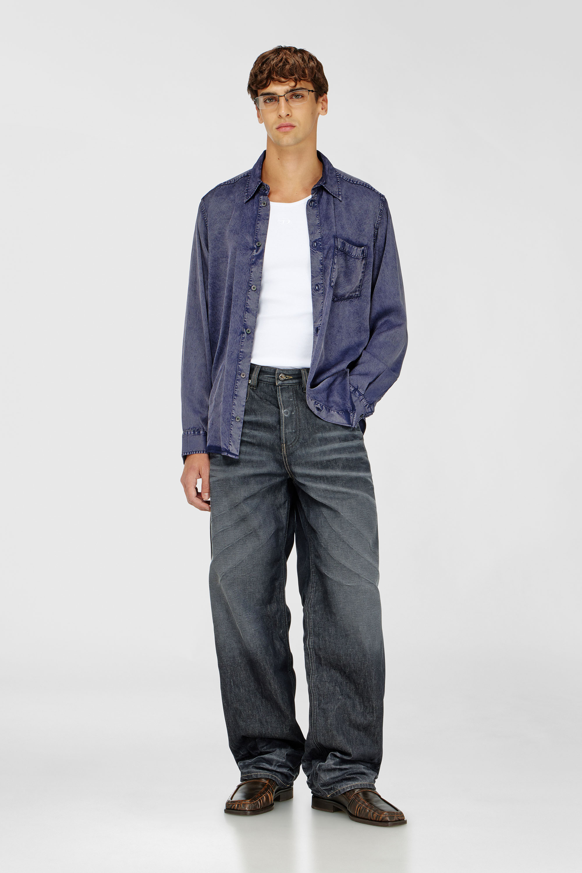 Diesel - T-ARM-LKDS, Man's Tank top in ribbed jersey with Oval D embroidery in White - 2