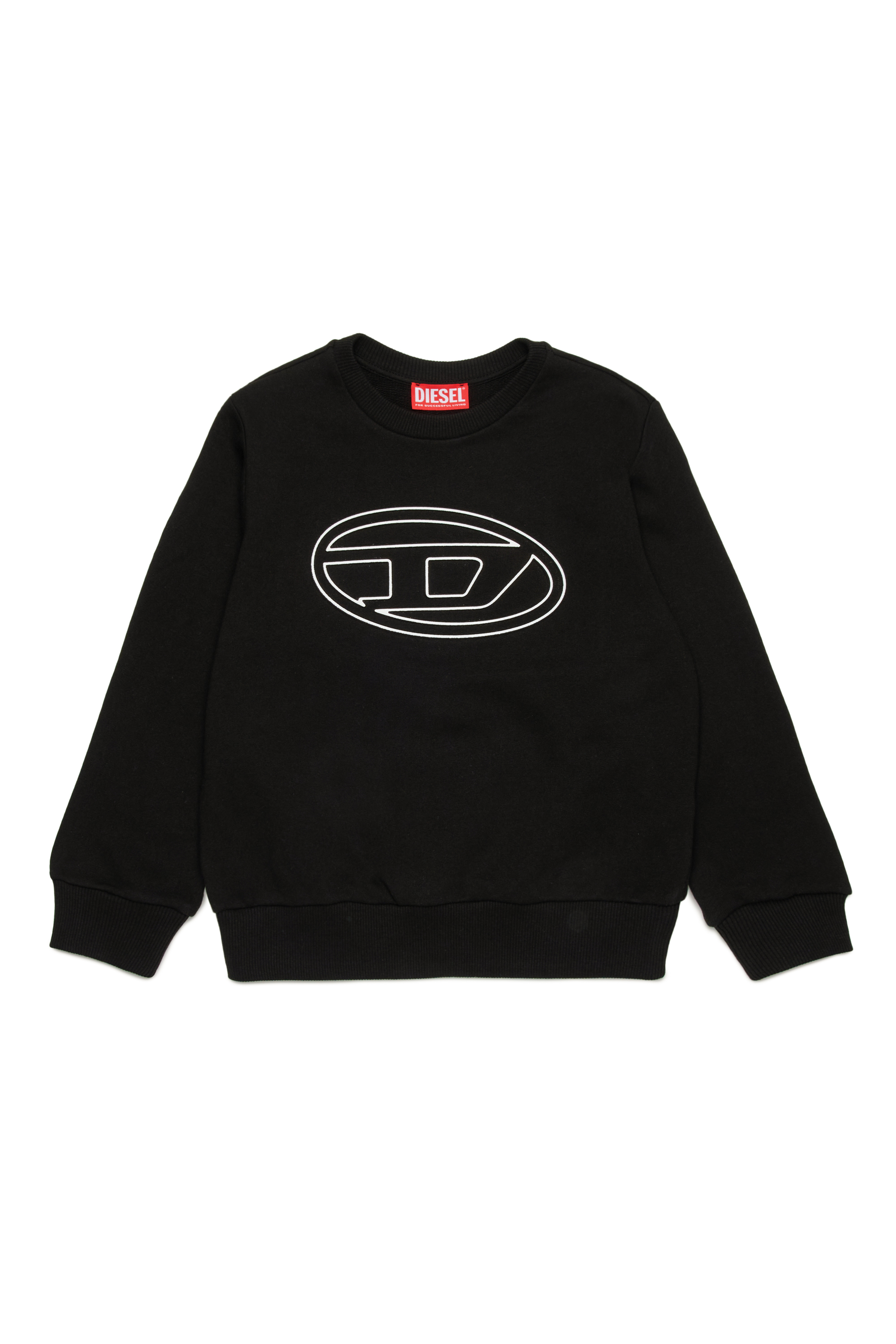 Sweatshirt with embossed Oval D logo