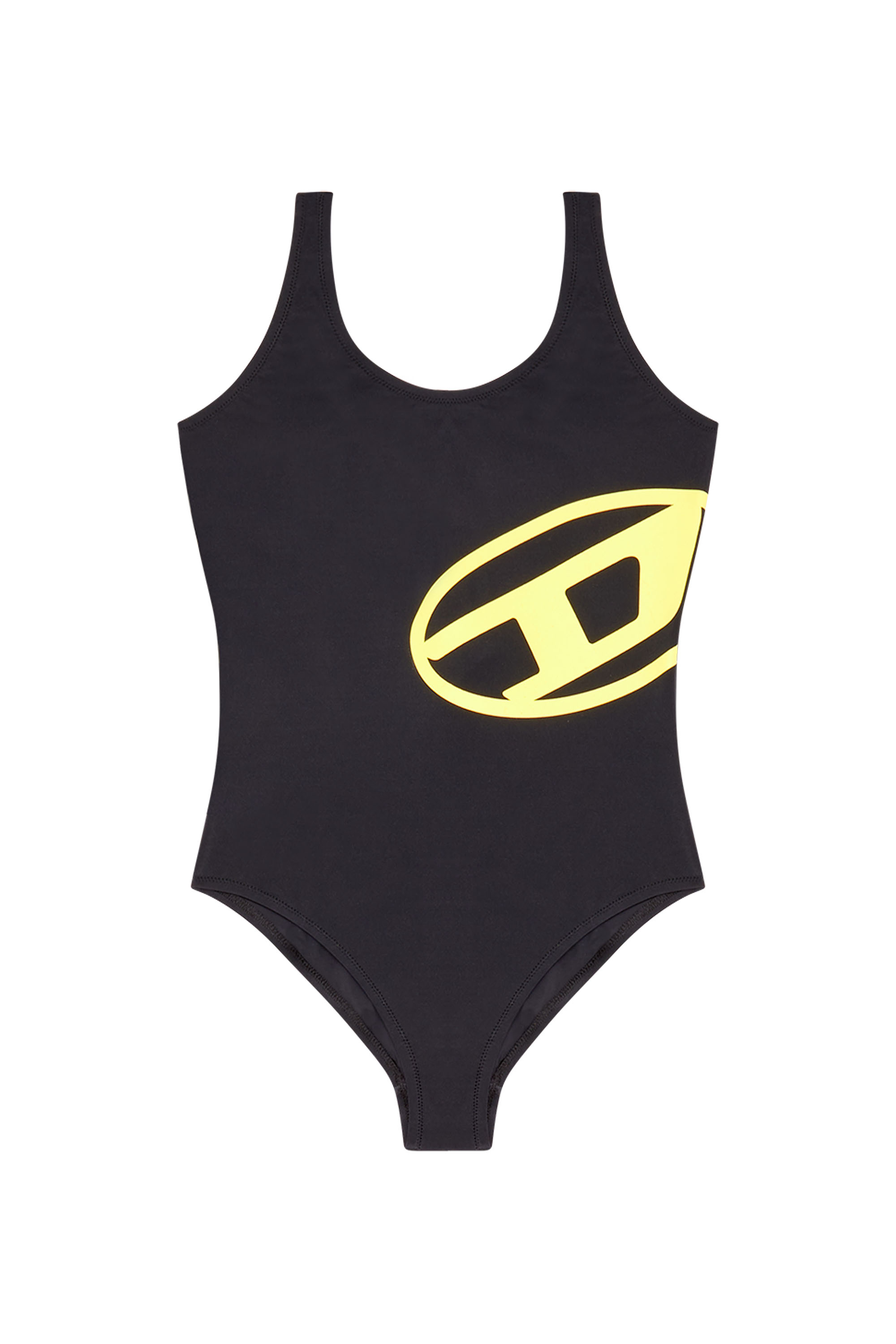 Swimsuit with Oval D print