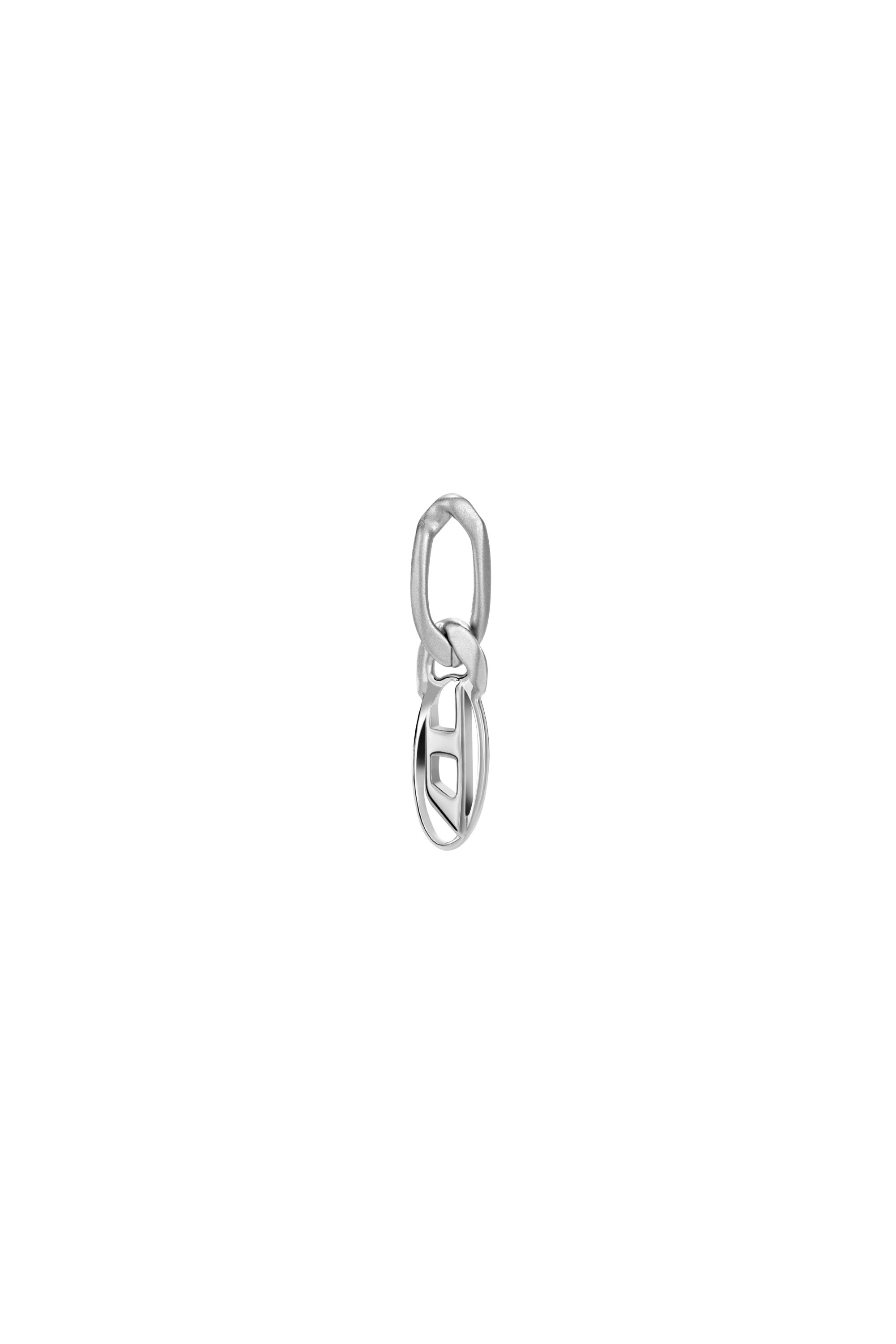 Diesel - DX1598040, Unisex's Stainless Steel and Brass Drop Earring in Silver - 2