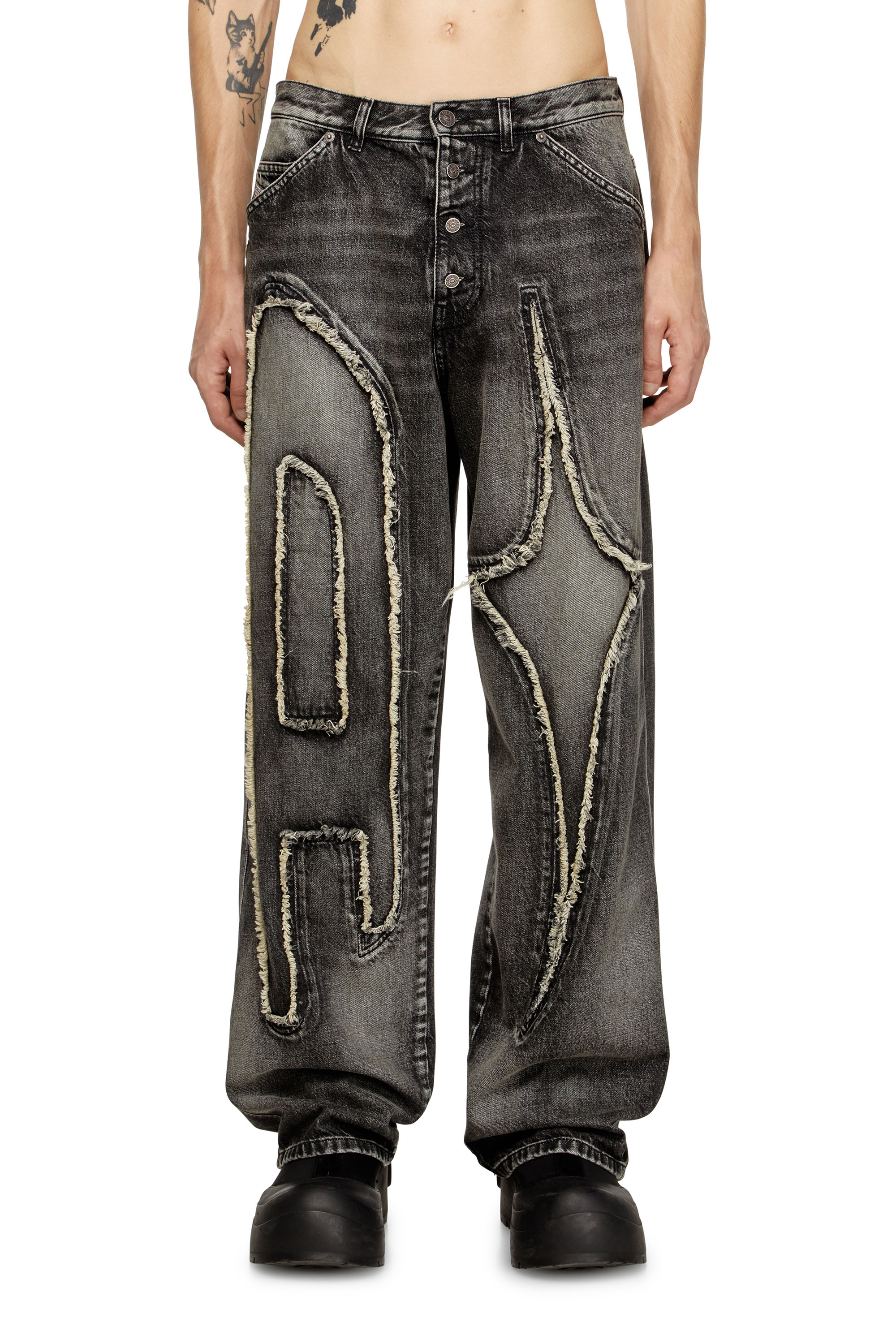 Straight Jeans D-ThugClub 0BEBT, Black/Dark grey Diesel - Unisex's Straight Jeans D-ThugClub 0BEBT, Black/Dark grey - 3