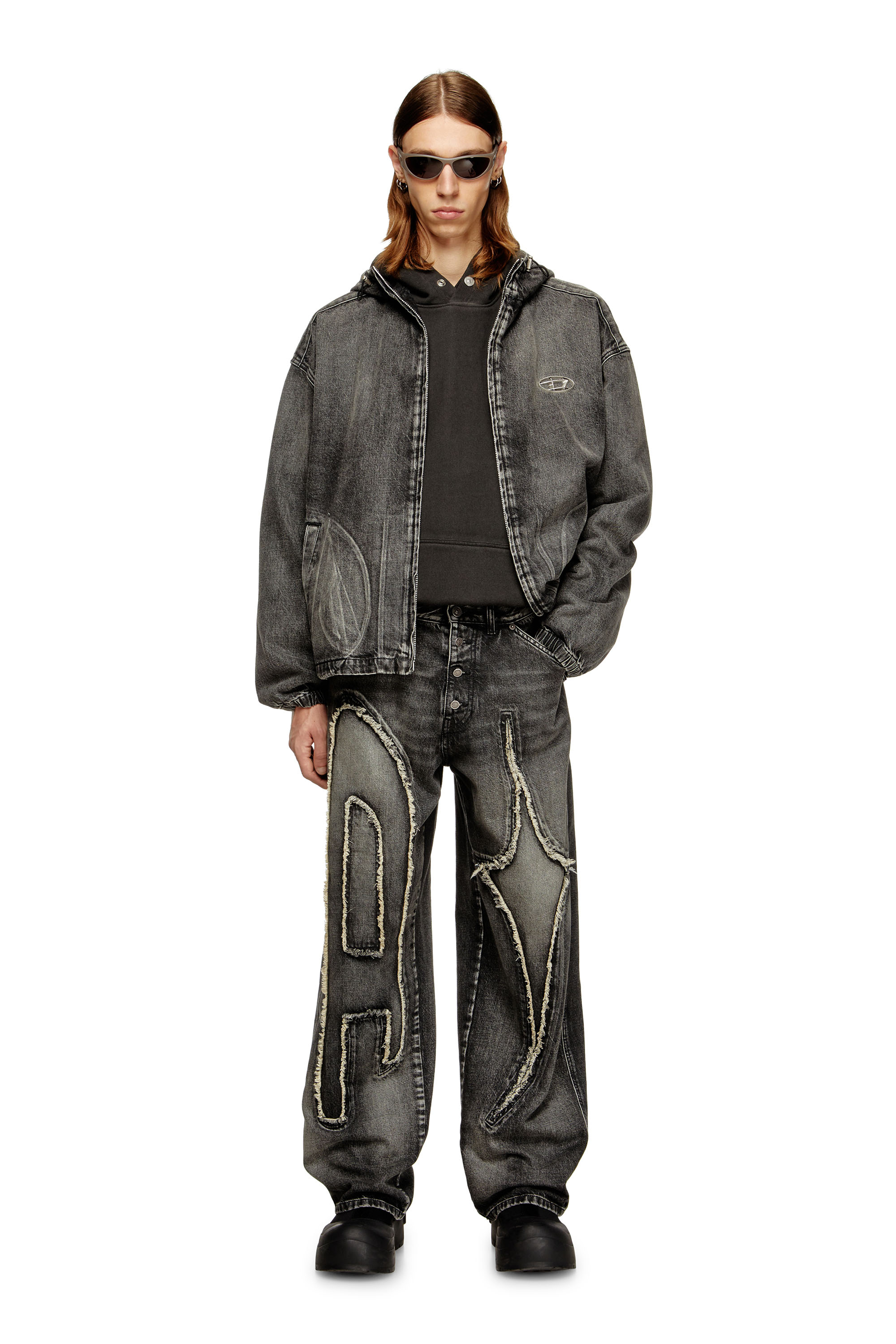 Straight Jeans D-ThugClub 0BEBT, Black/Dark grey Diesel - Unisex's Straight Jeans D-ThugClub 0BEBT, Black/Dark grey - 1