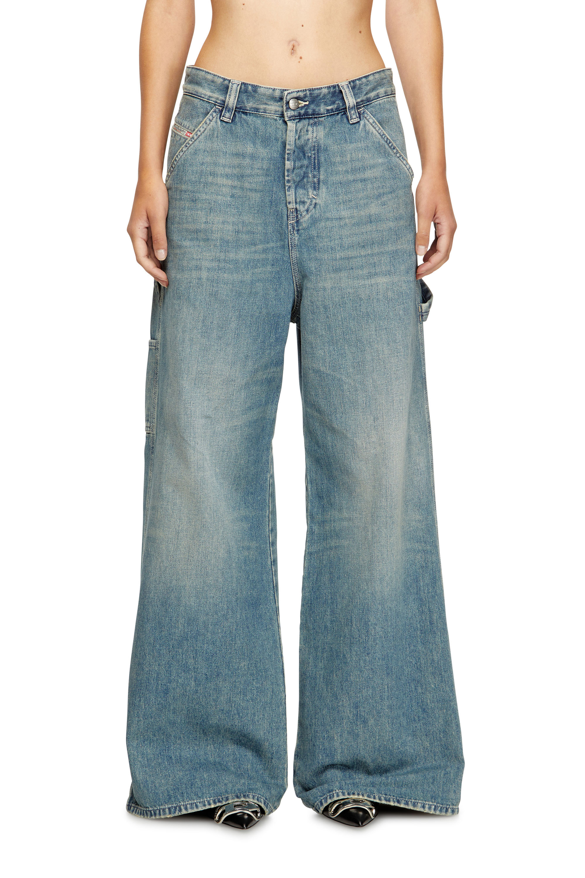 Relaxed Jeans 1996 D-Sire 068SK, Light Blue Diesel - Woman's Relaxed Jeans 1996 D-Sire 068SK, Light Blue - 3