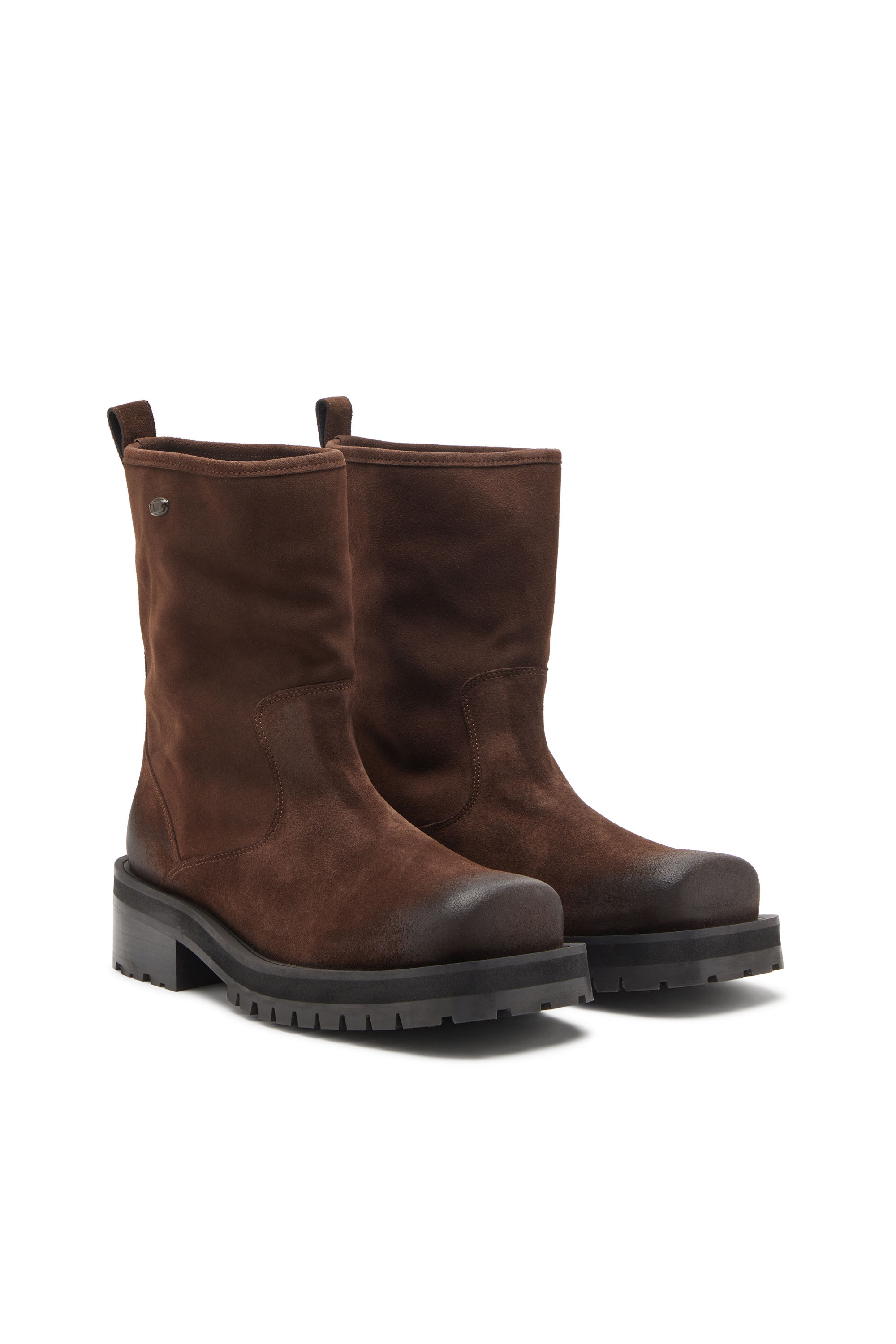 Diesel - D-TEXAN BK, Man's D-Texan - Leather boots in Brown - 2