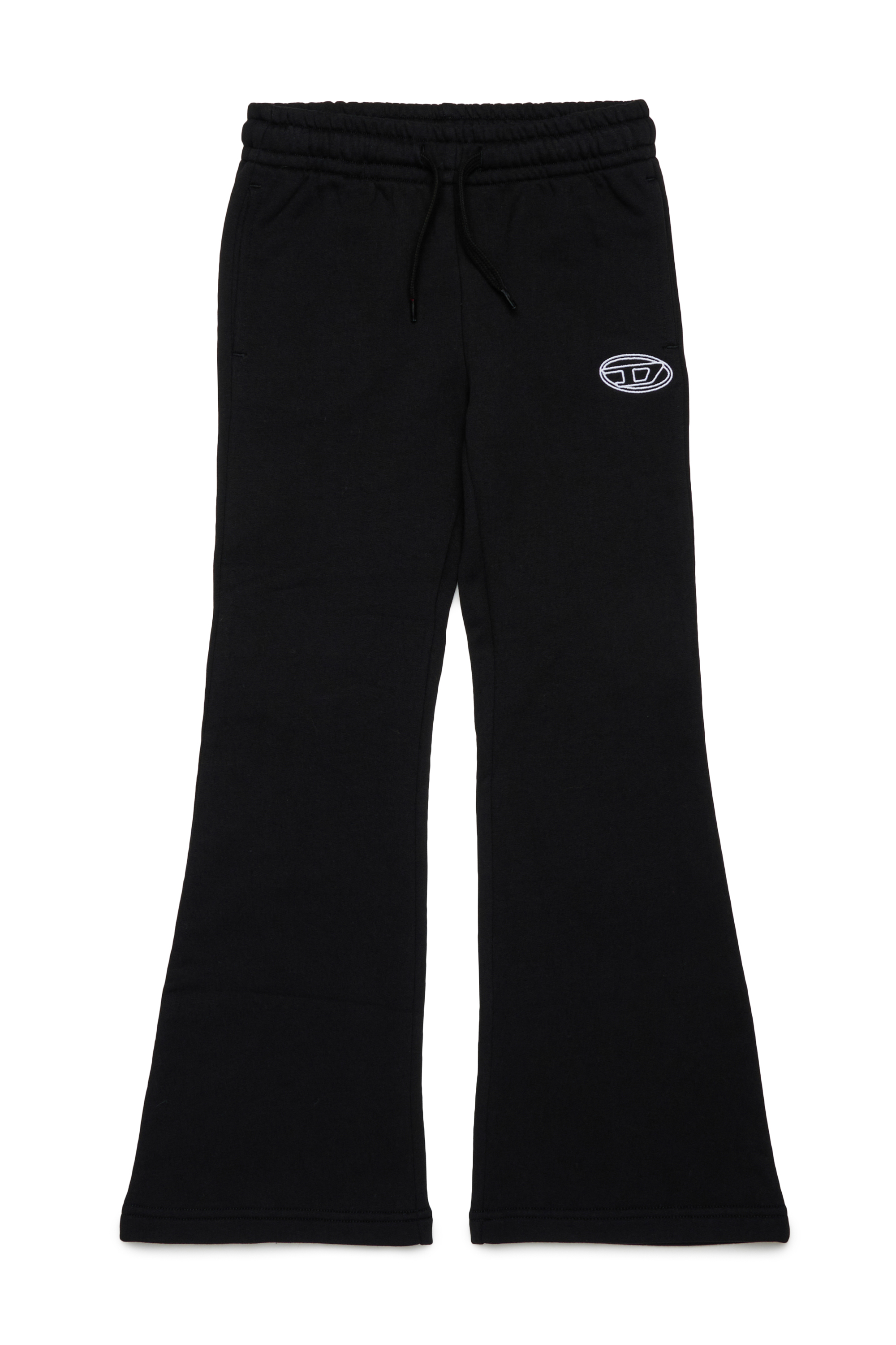 Diesel - PEBIRT, Woman's Cotton pants with embroidered logo in Black - 1