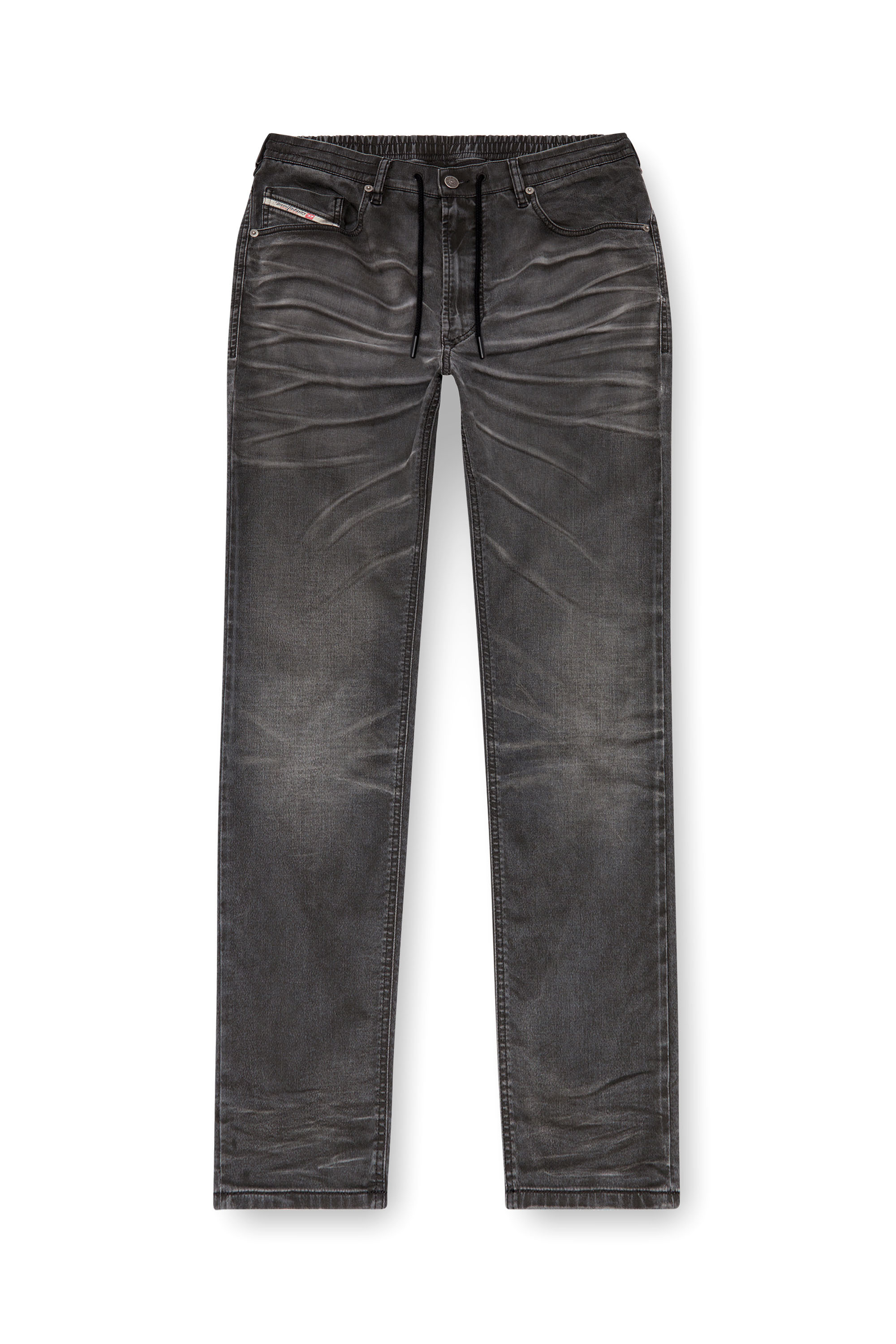 Diesel - Man Tapered 2030 D-Krooley Joggjeans® 09J37, Black/Dark grey - Image 3