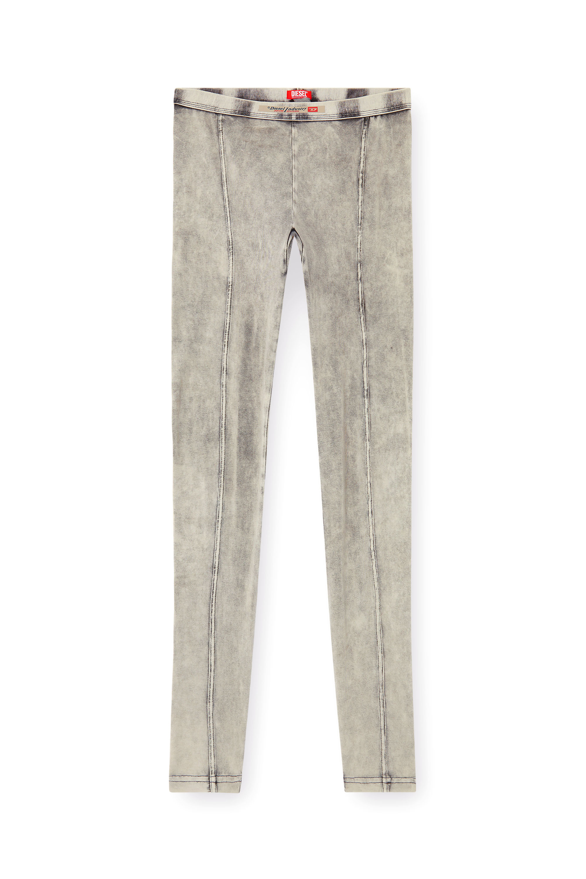 Diesel - ATHENA-DNM, Woman's Jeggings in denim-effect jersey in Grey - 2