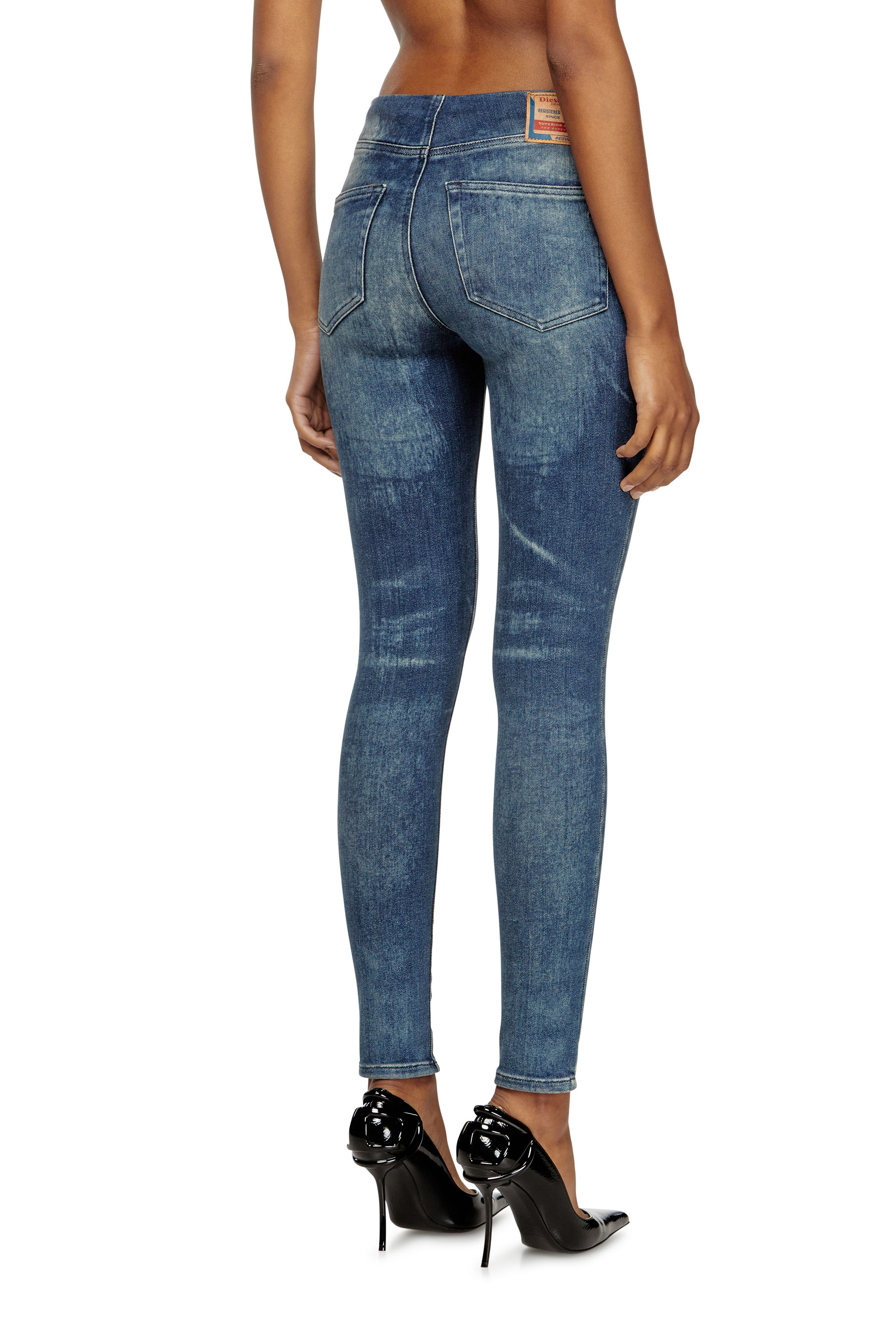 Slim Jeans D-Gnol 09M95, Medium blue Diesel - Woman's Slim Jeans D-Gnol 09M95, Medium blue - 4