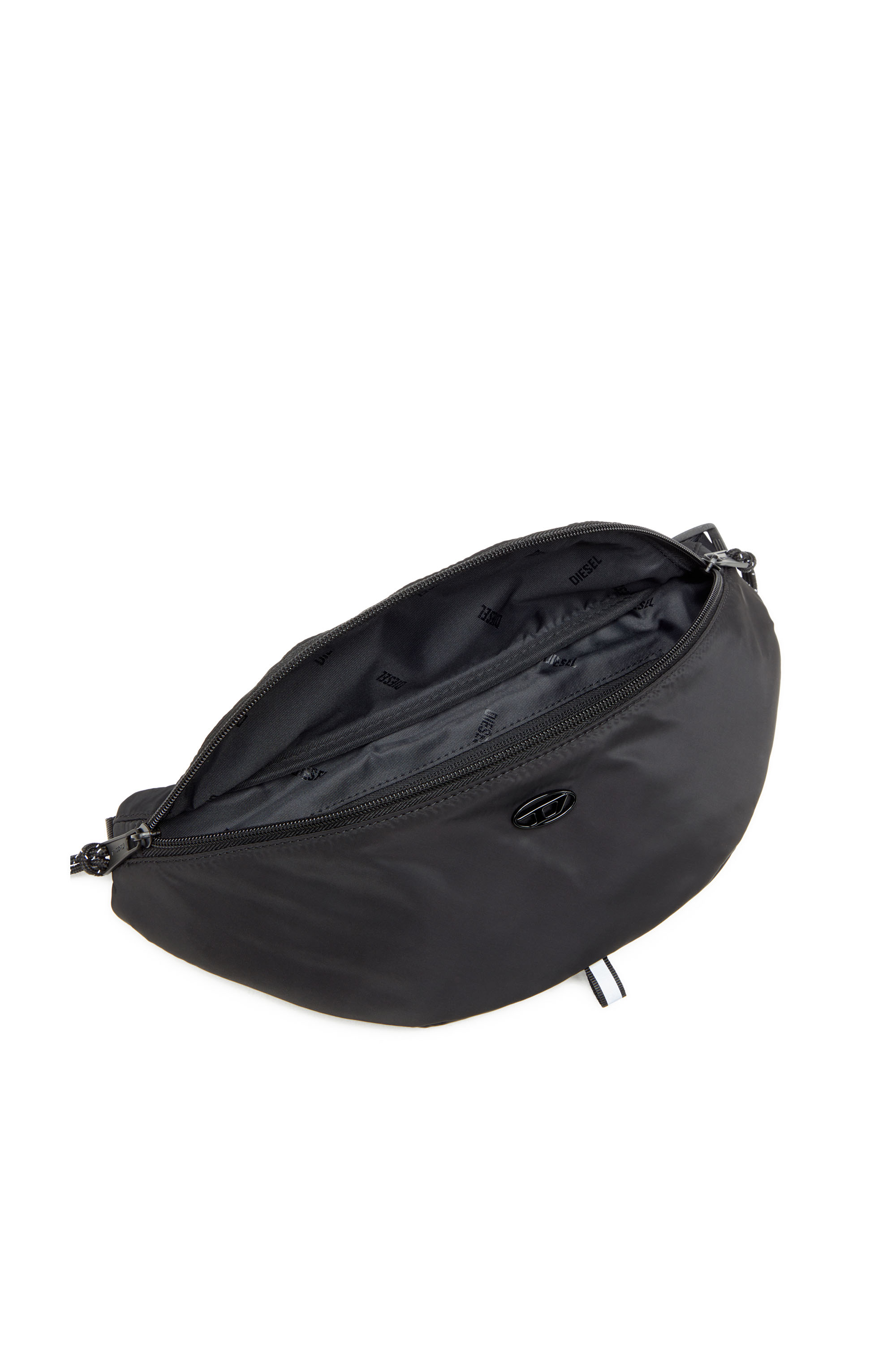 Diesel - D-PACK BELTBAG X, Man's D-Pack-Belt bag in satin-touch fabric in Black - 3