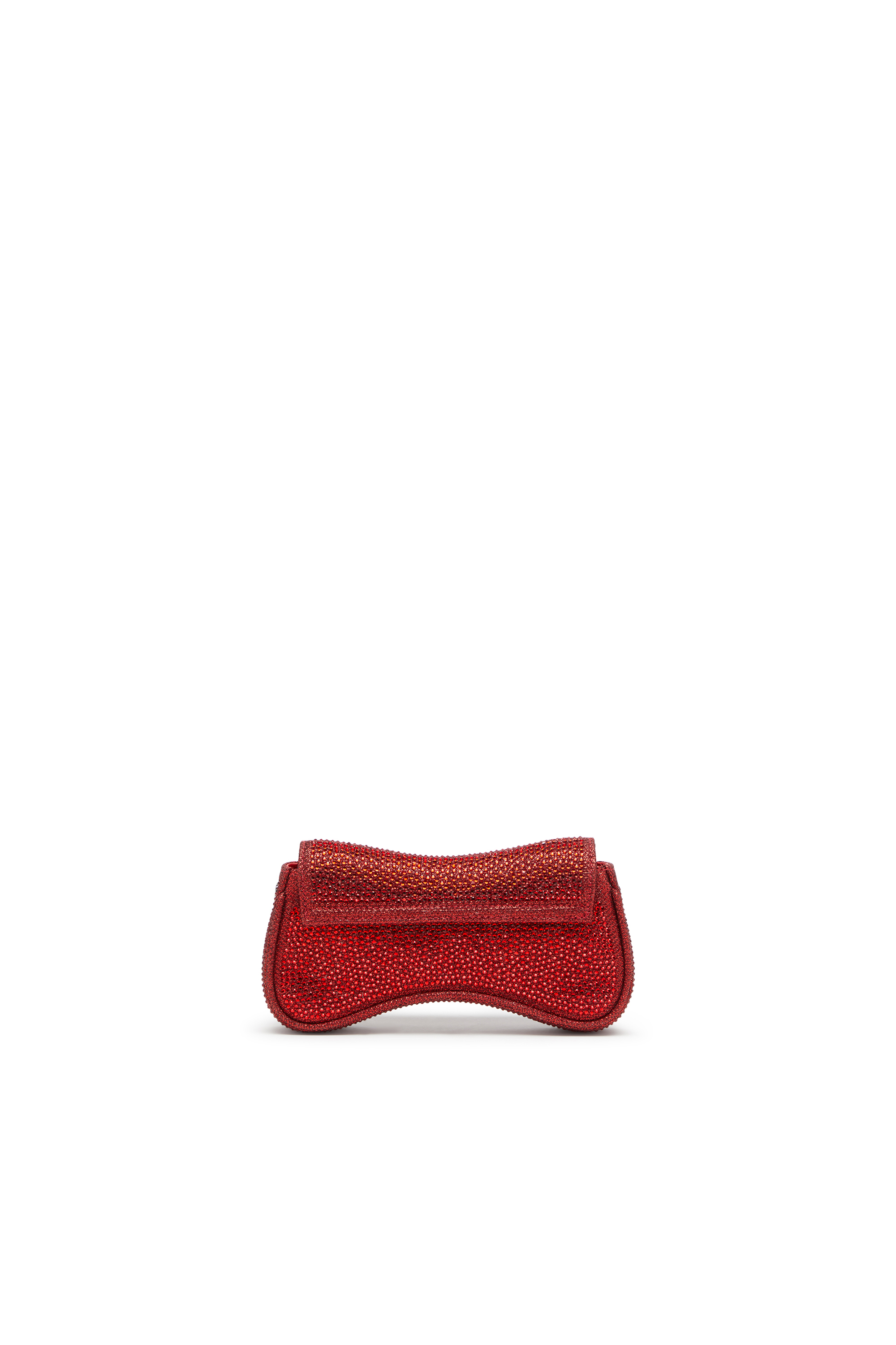 Diesel - PLAY CROSSBODY XS, Woman's Play-Small crossbody bag with crystal in Red - 3