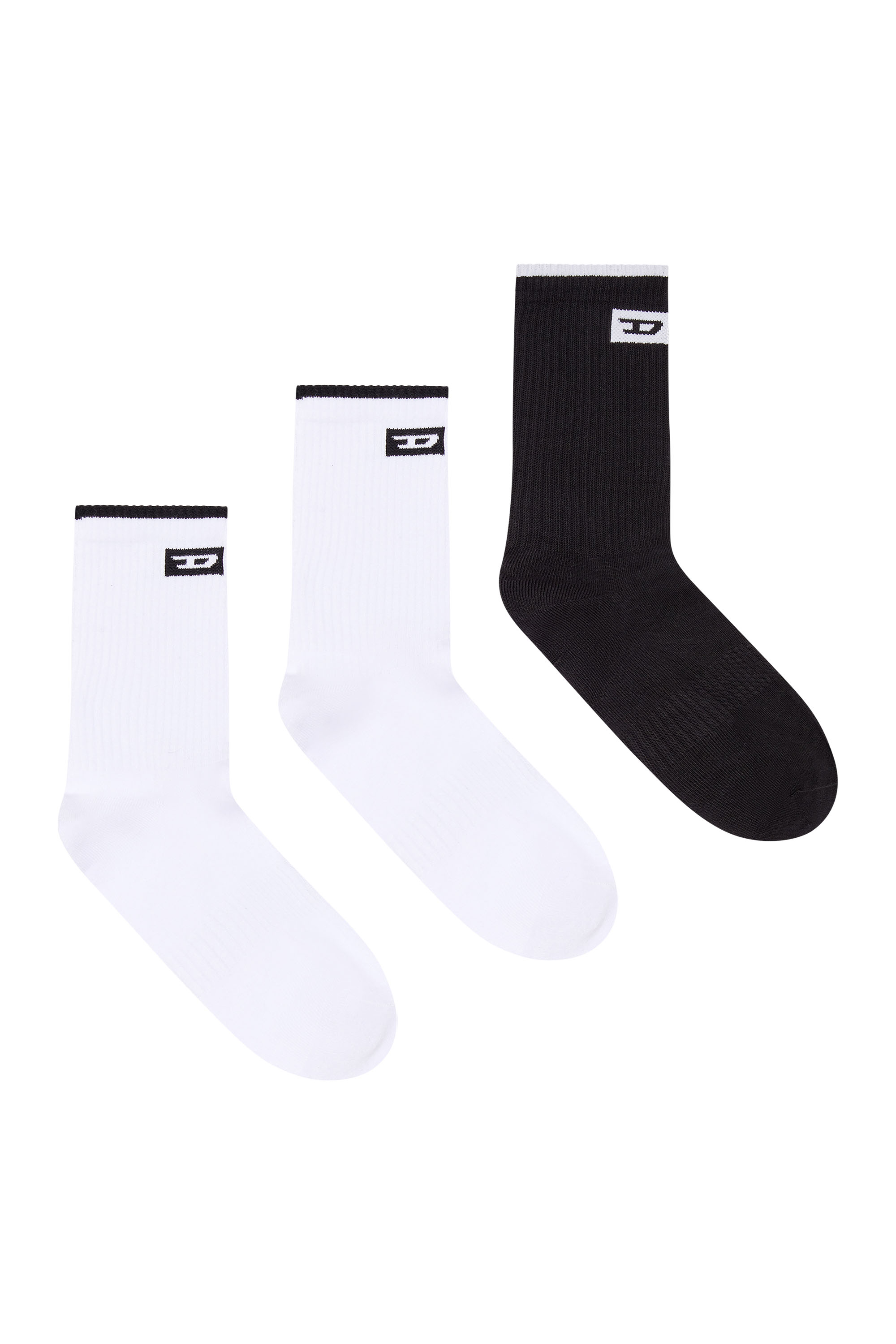 Three-pack socks with jacquard logo