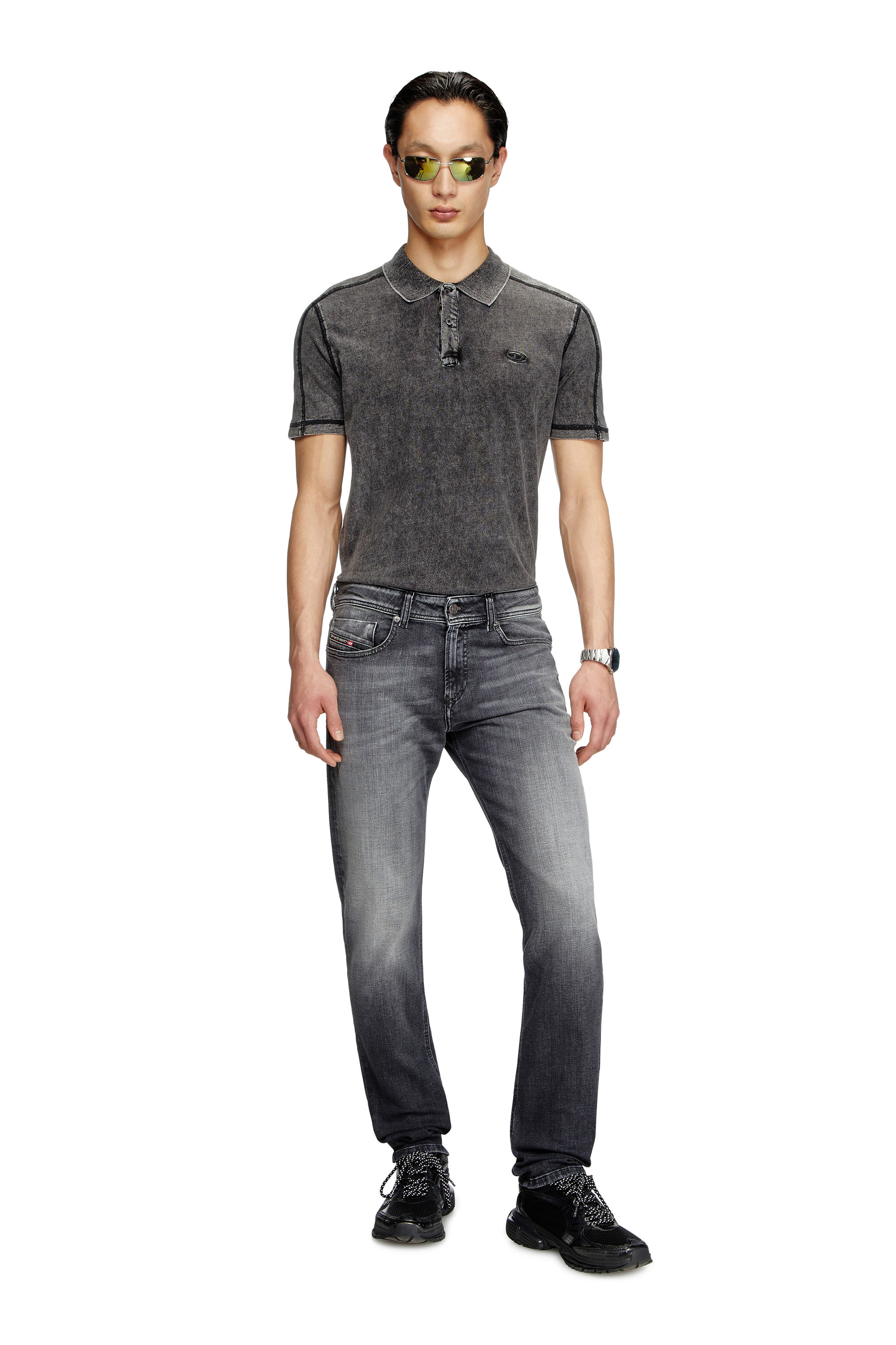 Diesel - Man's Skinny Jeans 1979 Sleenker 09L01, Black/Dark grey - 1