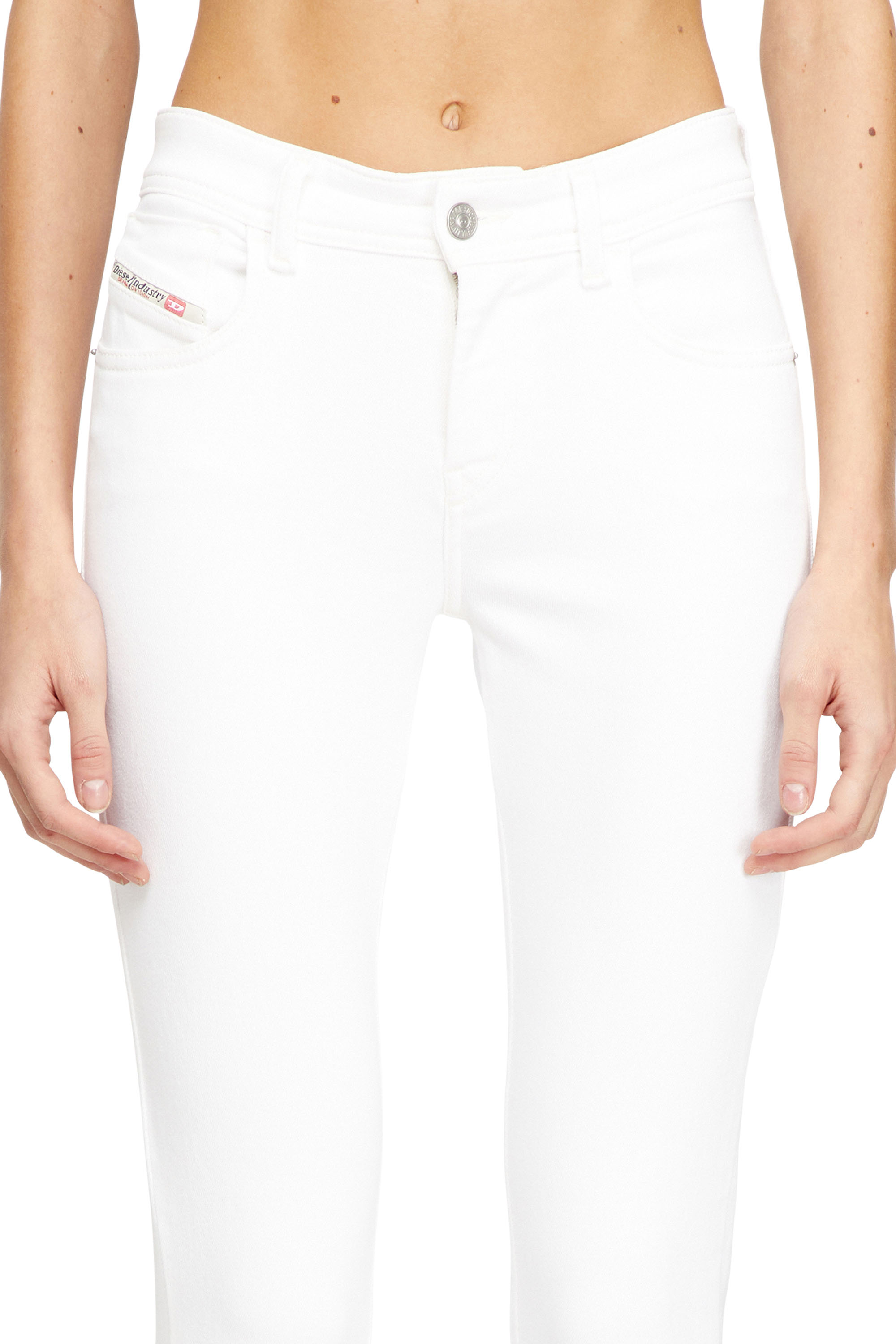 Diesel - Woman's Skinny Jeans 2017 Slandy 09F90, White - 4