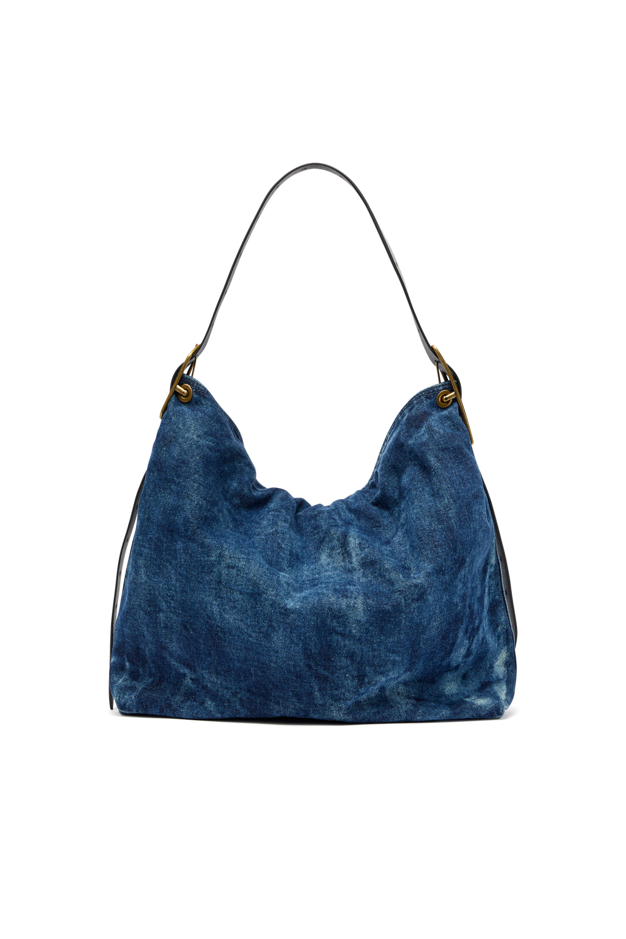 Diesel - D-LINE HOBO, Woman's D-Line-Denim hobo bag in Medium blue - 4