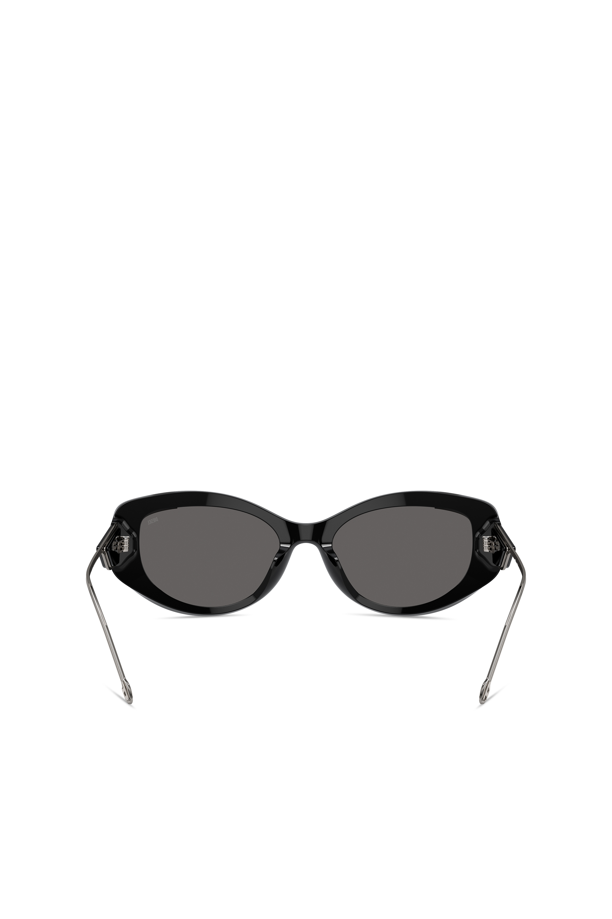 Diesel - 0DL2001 SIZE 54, Unisex's Cat-eye style sunglasses in Black/Flash mirror - 3