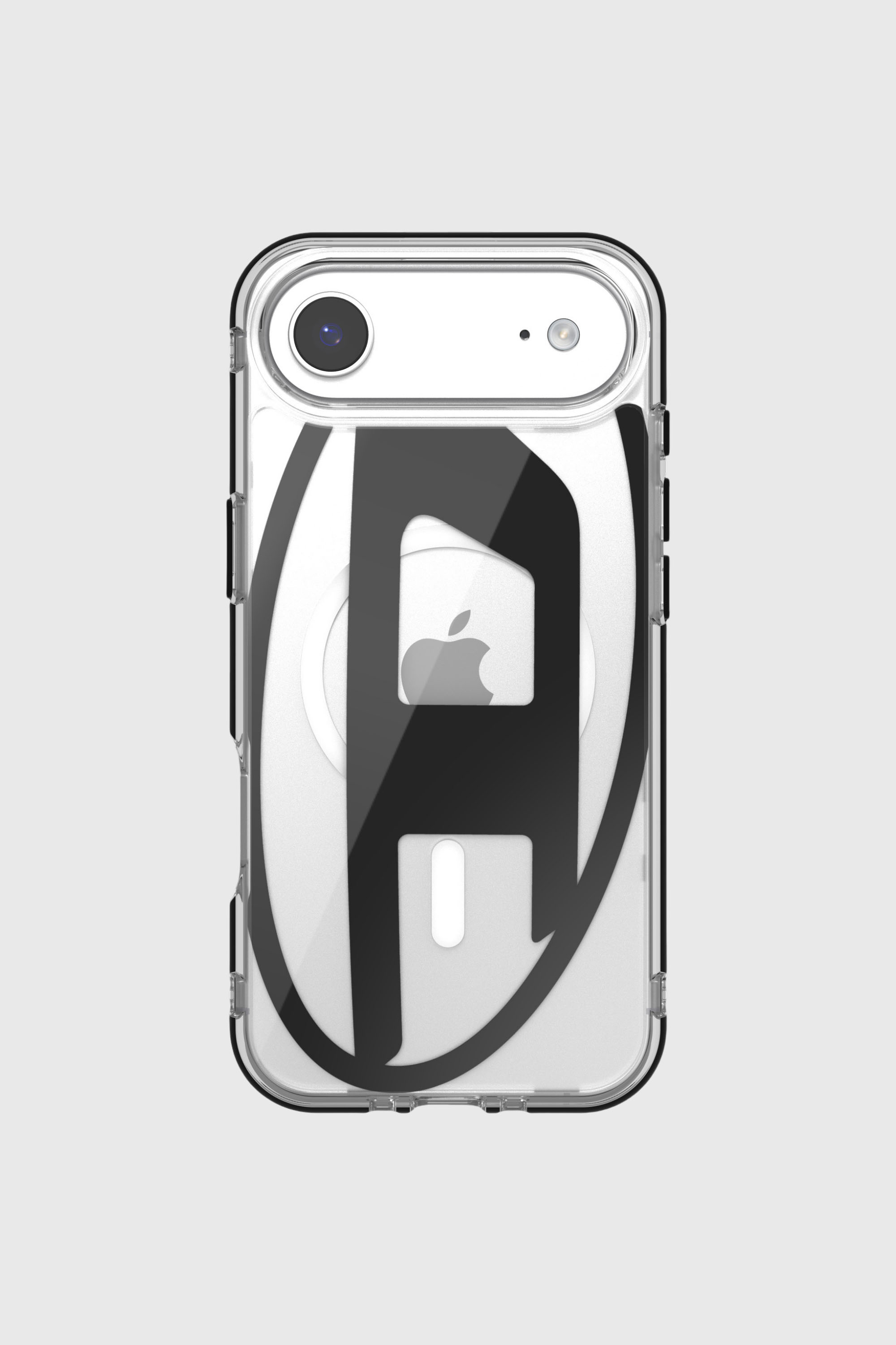 Diesel - 60416 AOP CASE, Unisex's Oval D metallic case with magsafe for iPhone 17 Air in Black - 2