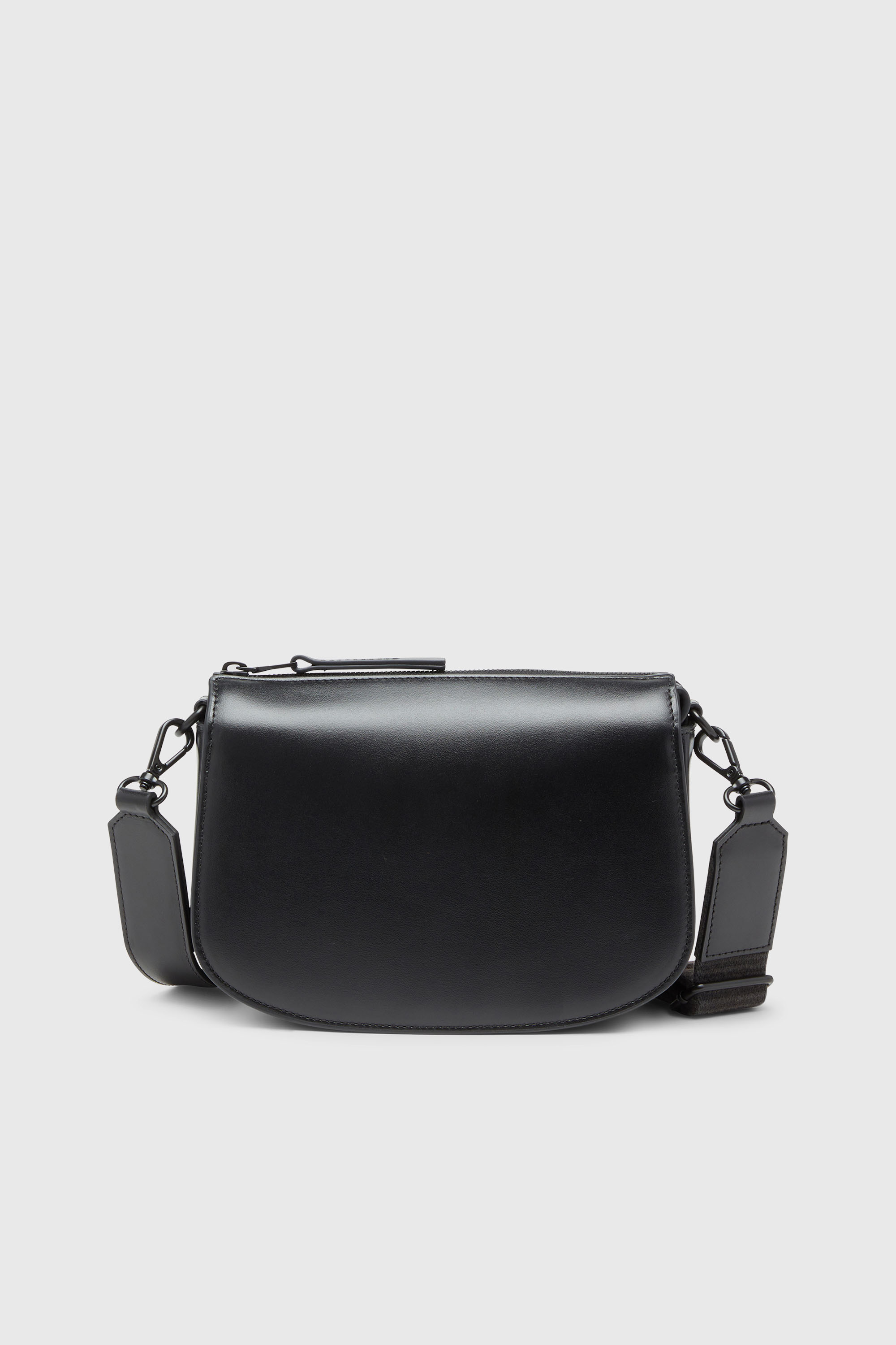 Diesel - 1DR CAMERA BAG, Unisex's 1DR-Camera bag in premium leather in Black - 3