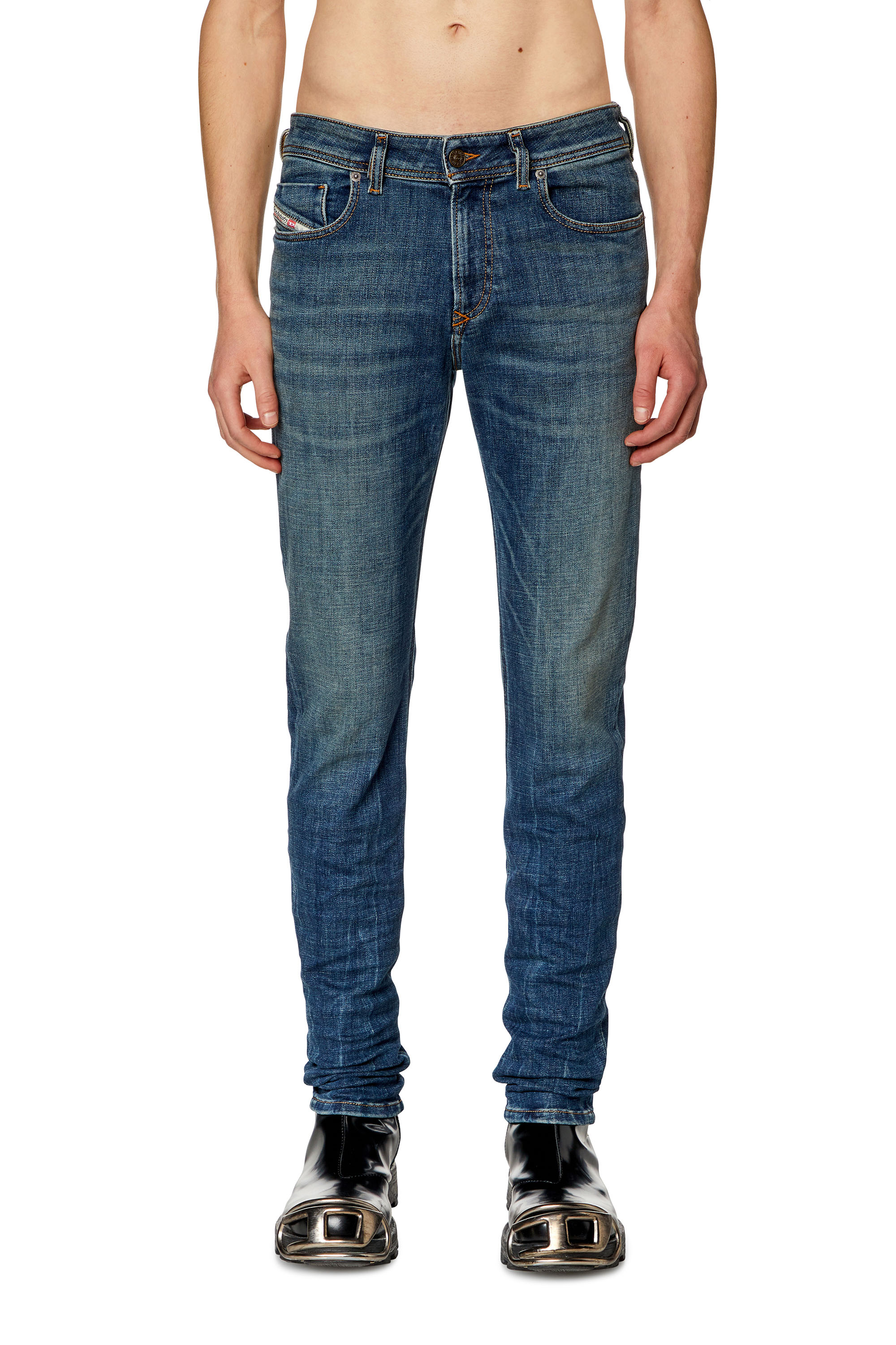 Diesel - Man Skinny Jeans 1979 Sleenker 09H67, Dark Blue - Image 1