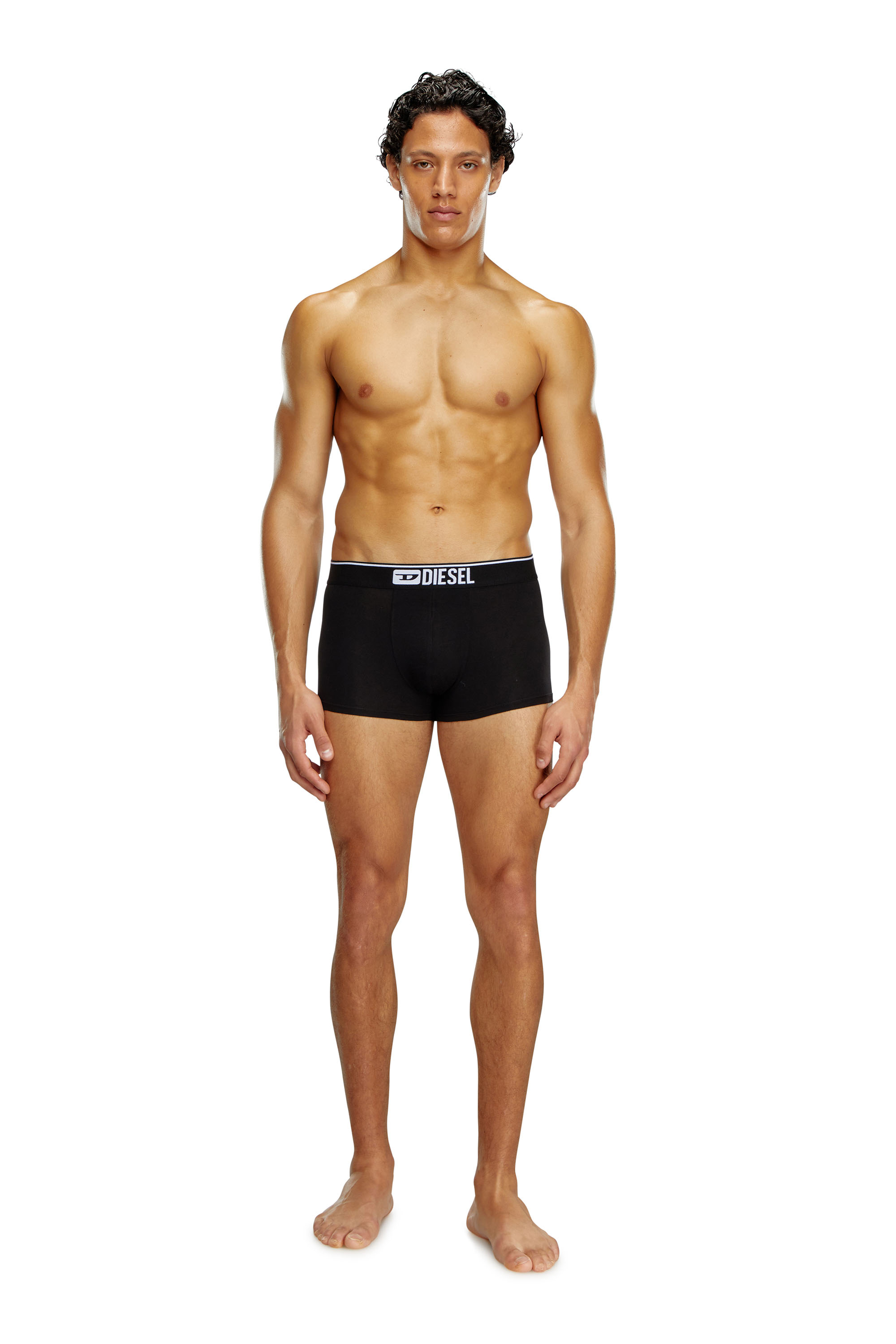 Diesel - UMBX-DAMIENTHREEPACK, Man's Three-pack of plain boxer in Black - 2