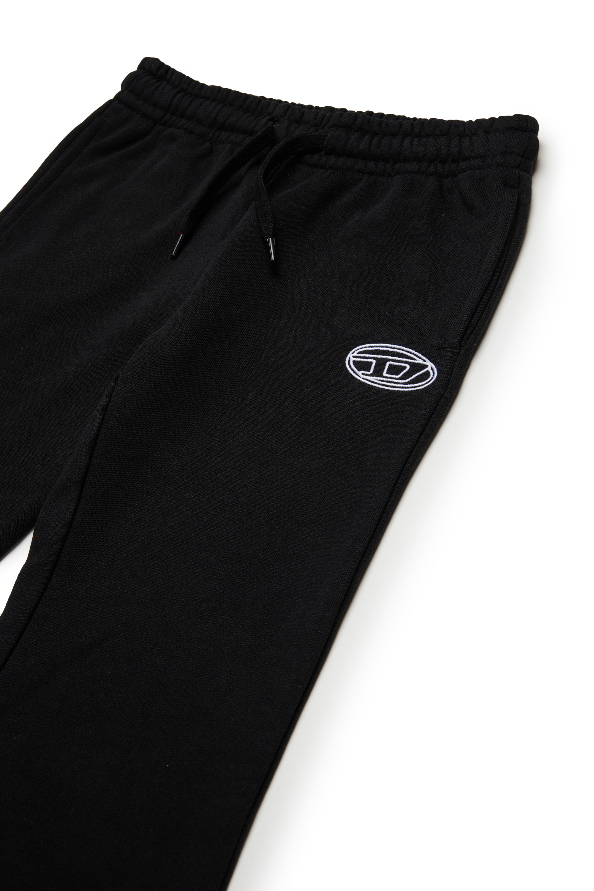 Diesel - PEBIRT, Woman's Cotton pants with embroidered logo in Black - 3