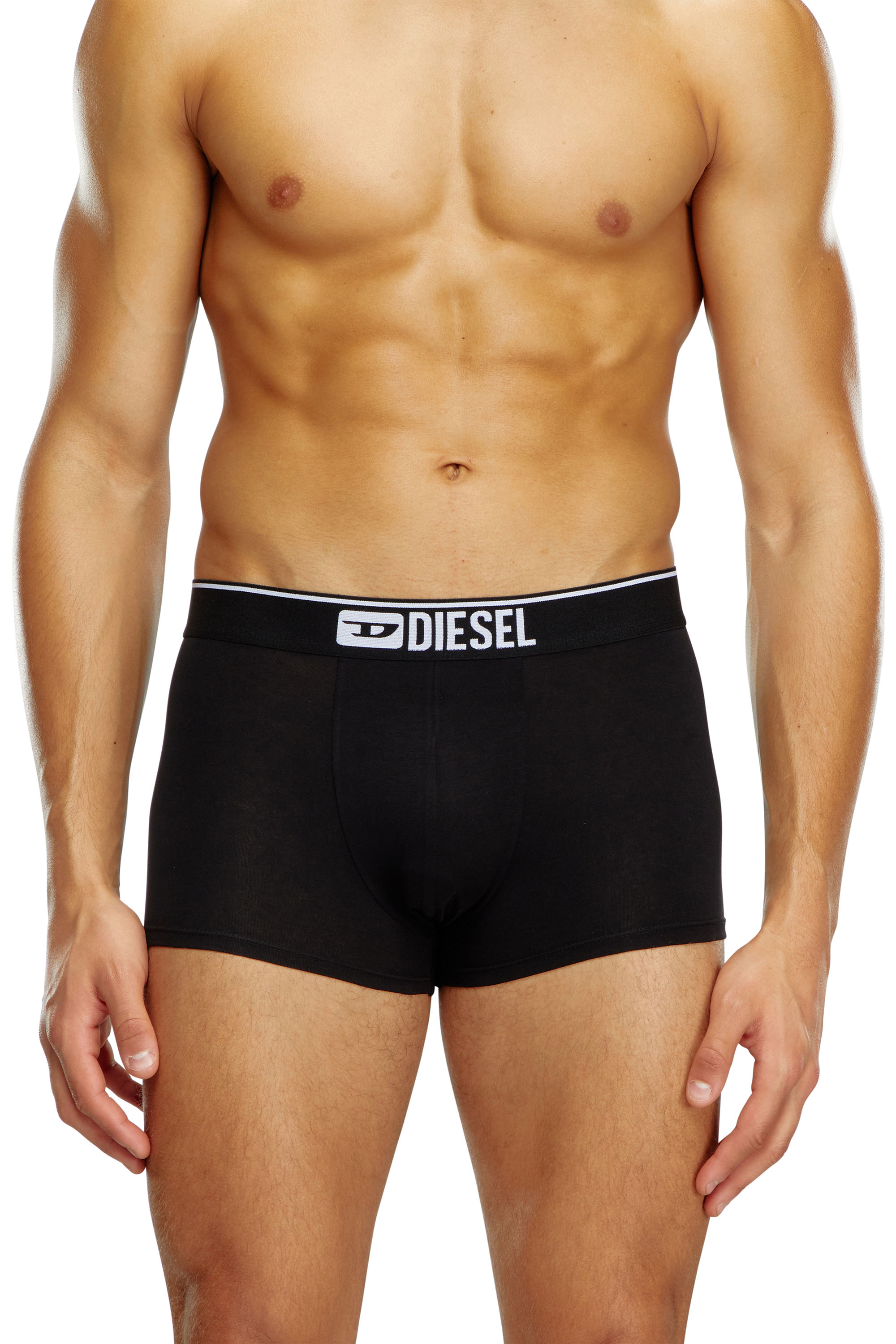 Diesel - UMBX-DAMIENTHREEPACK, Man's Three-pack of plain boxer in Black - 3