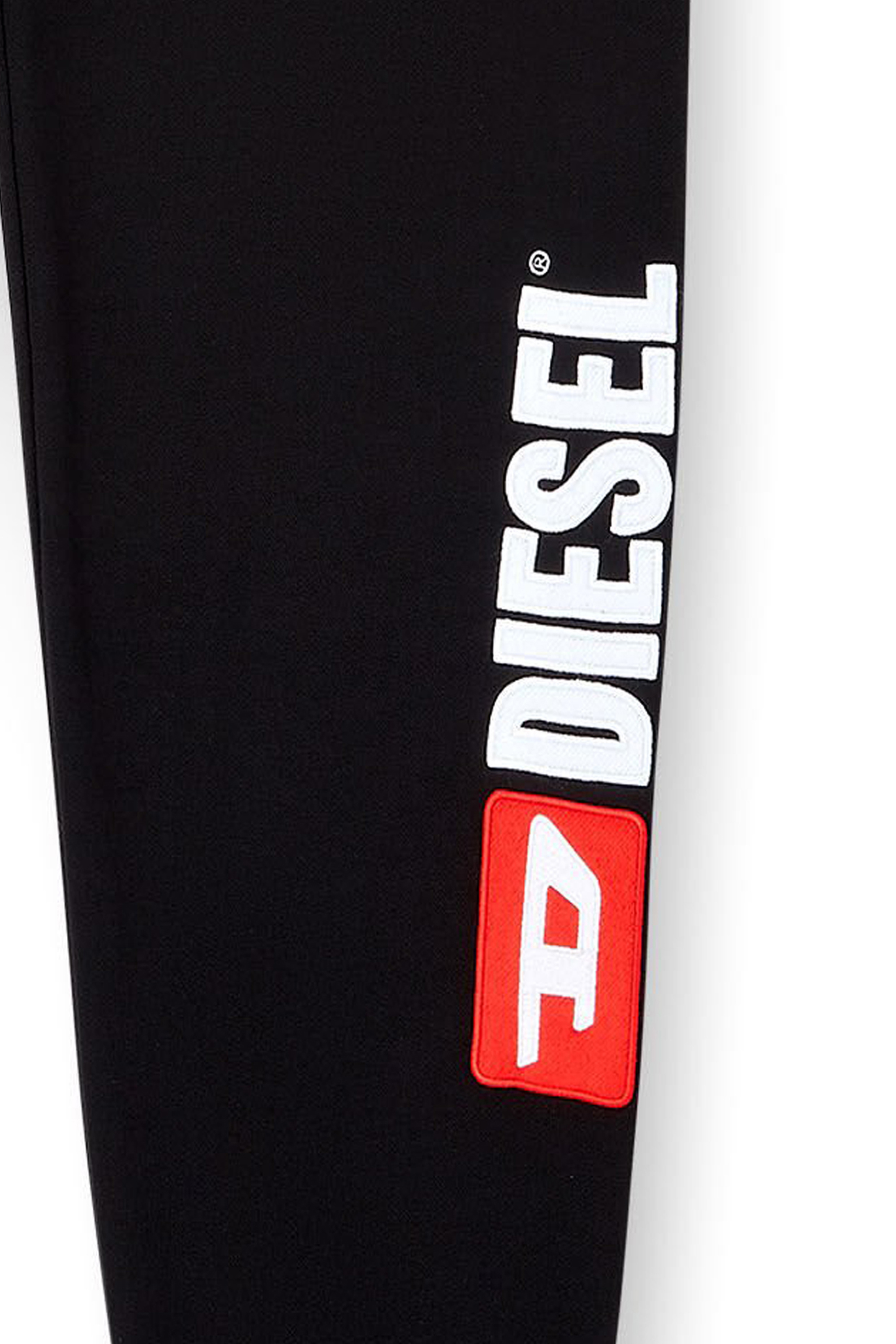 Diesel - P-MARKY-DIV, Man's Cotton sweatpants with Diesel patch in Black - 5