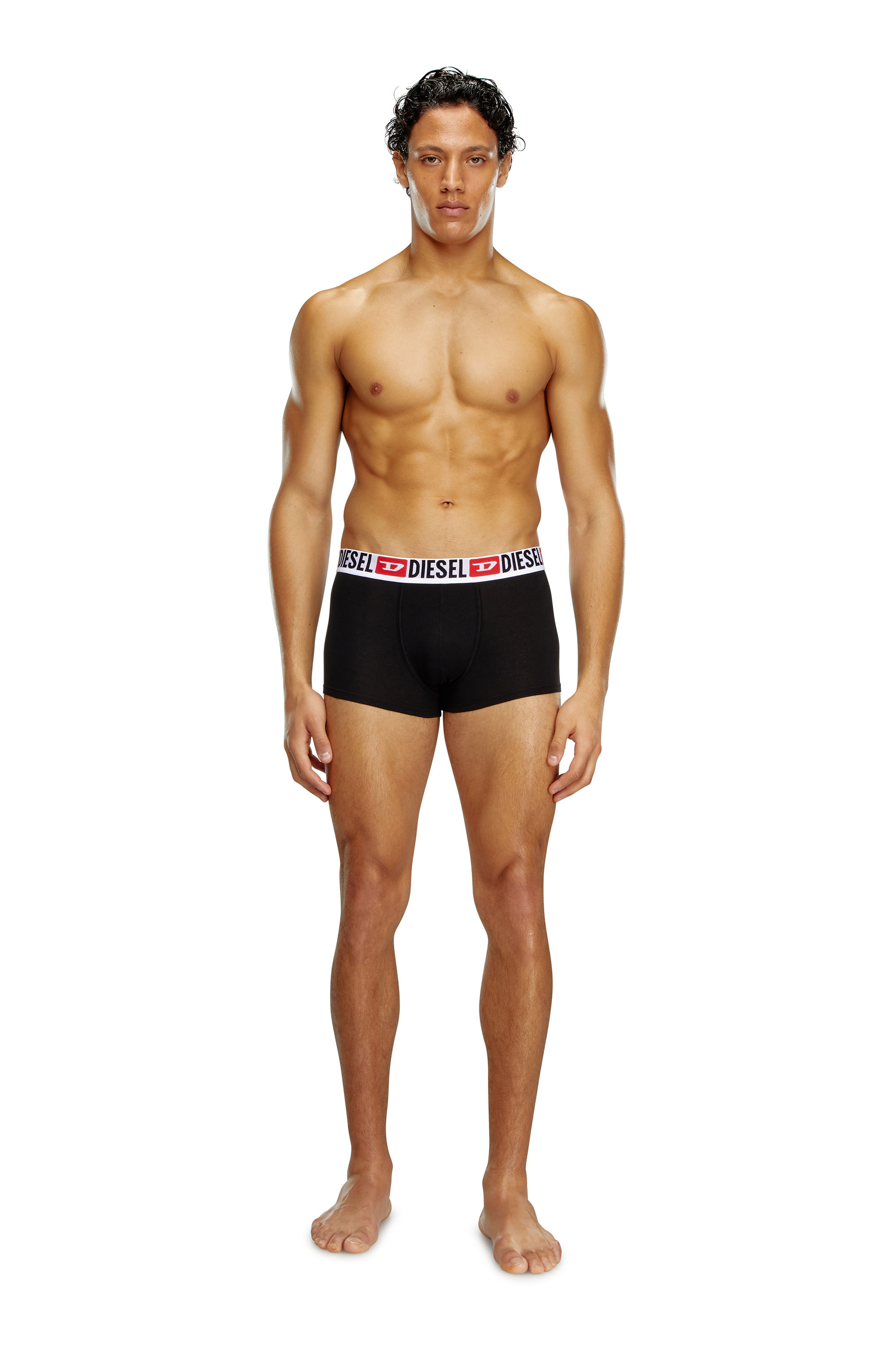 Diesel - UMBX-DAMIENTWOPACK, Man's Two-pack of boxer briefs in Red/Black - 4