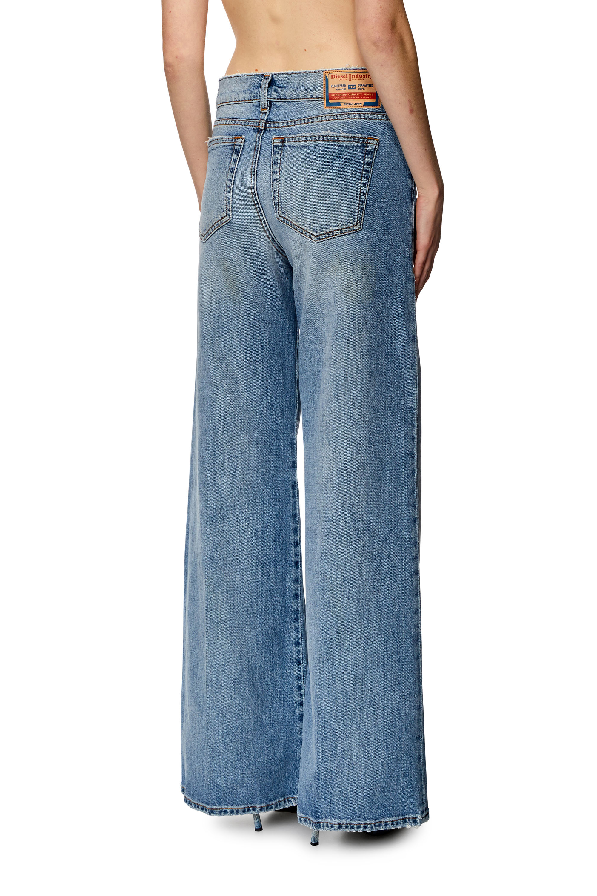 Diesel - Woman Bootcut and Flare Jeans 1978 D-Akemi 0DQAD, Light Blue - Image 3