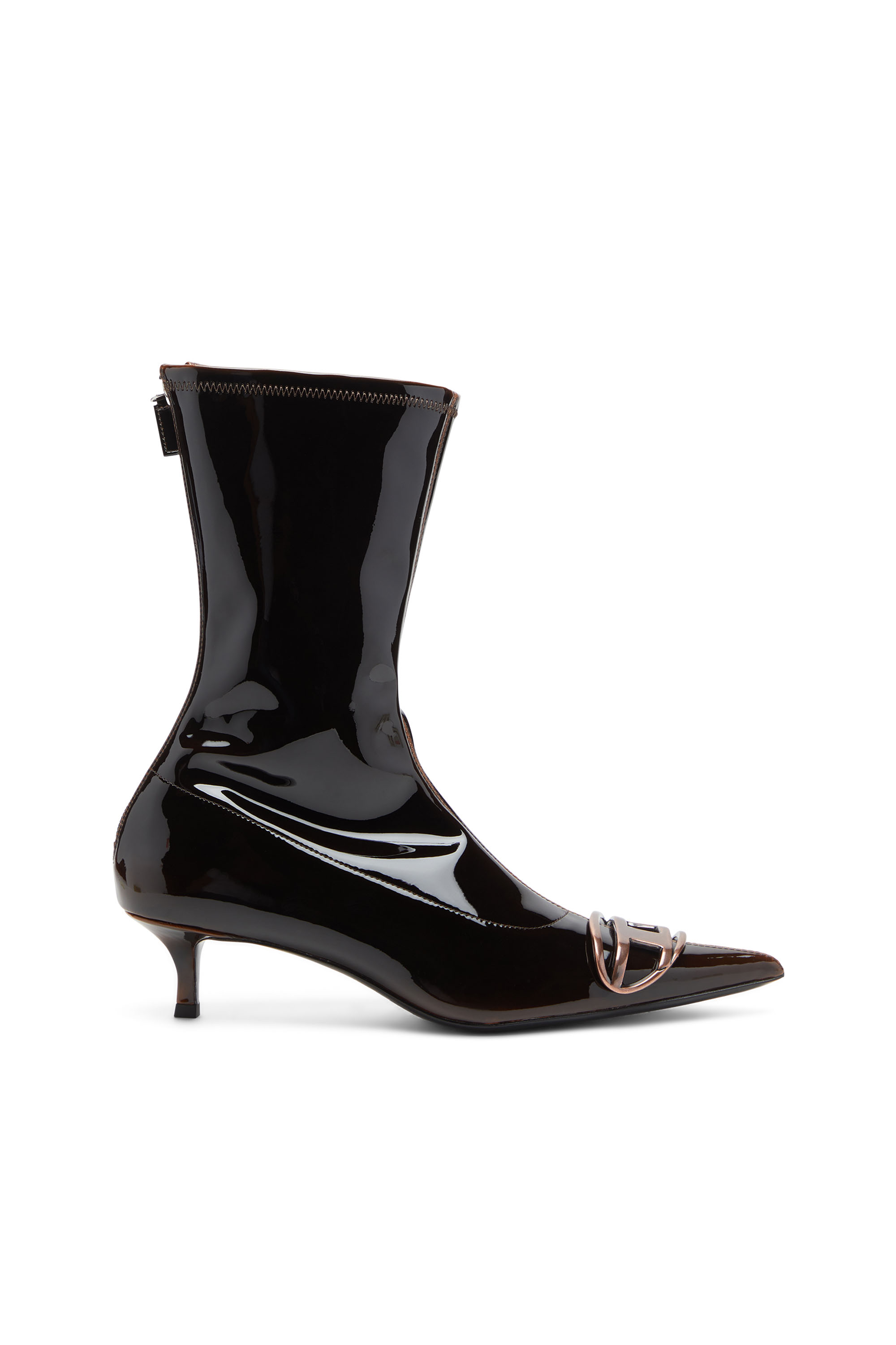 Diesel - D-VENUS KITTIE BT, Woman's D-Venus-Ankle boots in liquid PU in Blue/Brown - 1