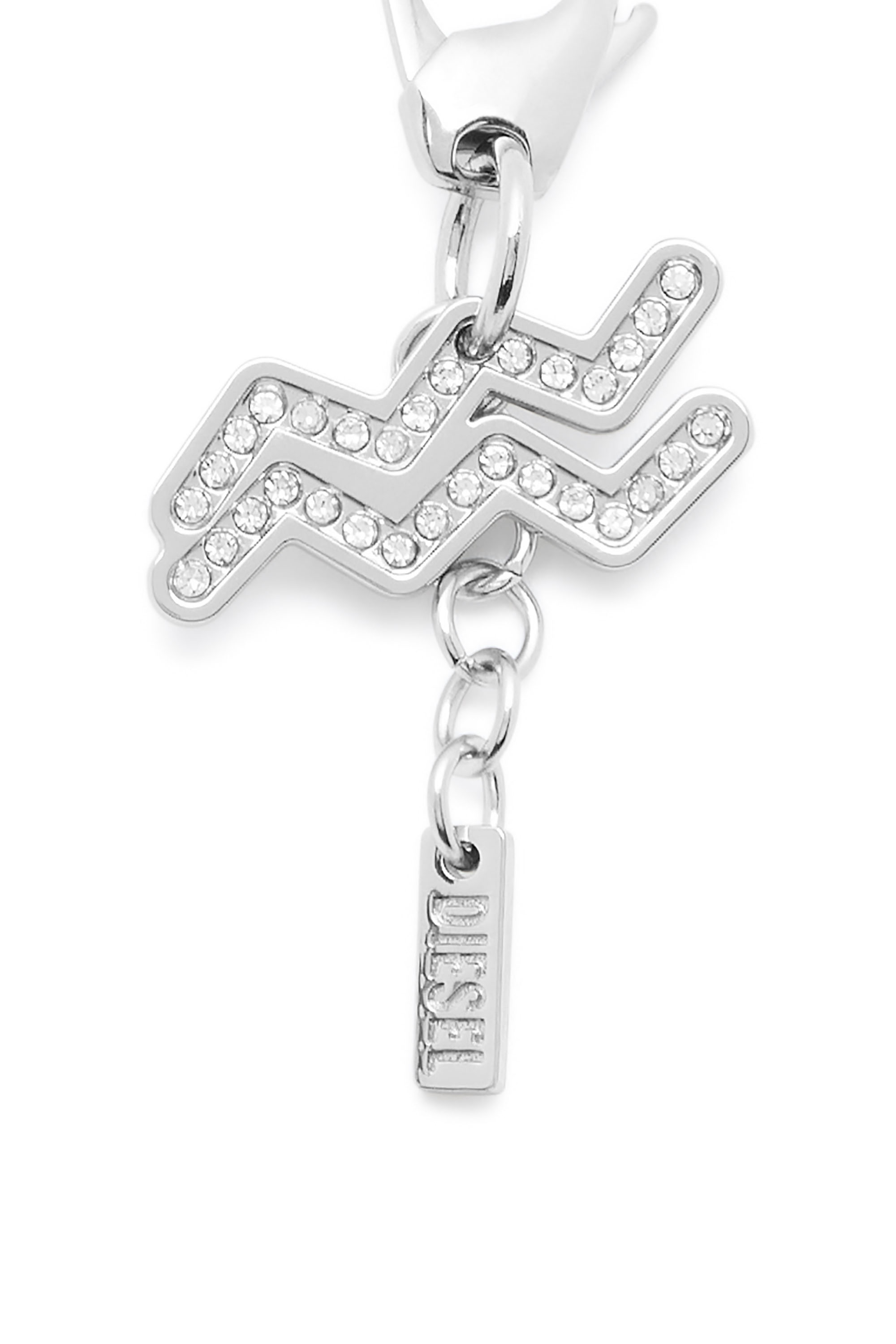 Diesel - CHARM ACQUARIUS, Unisex's Metal Aquarius charm with rhinestones in Silver - 2