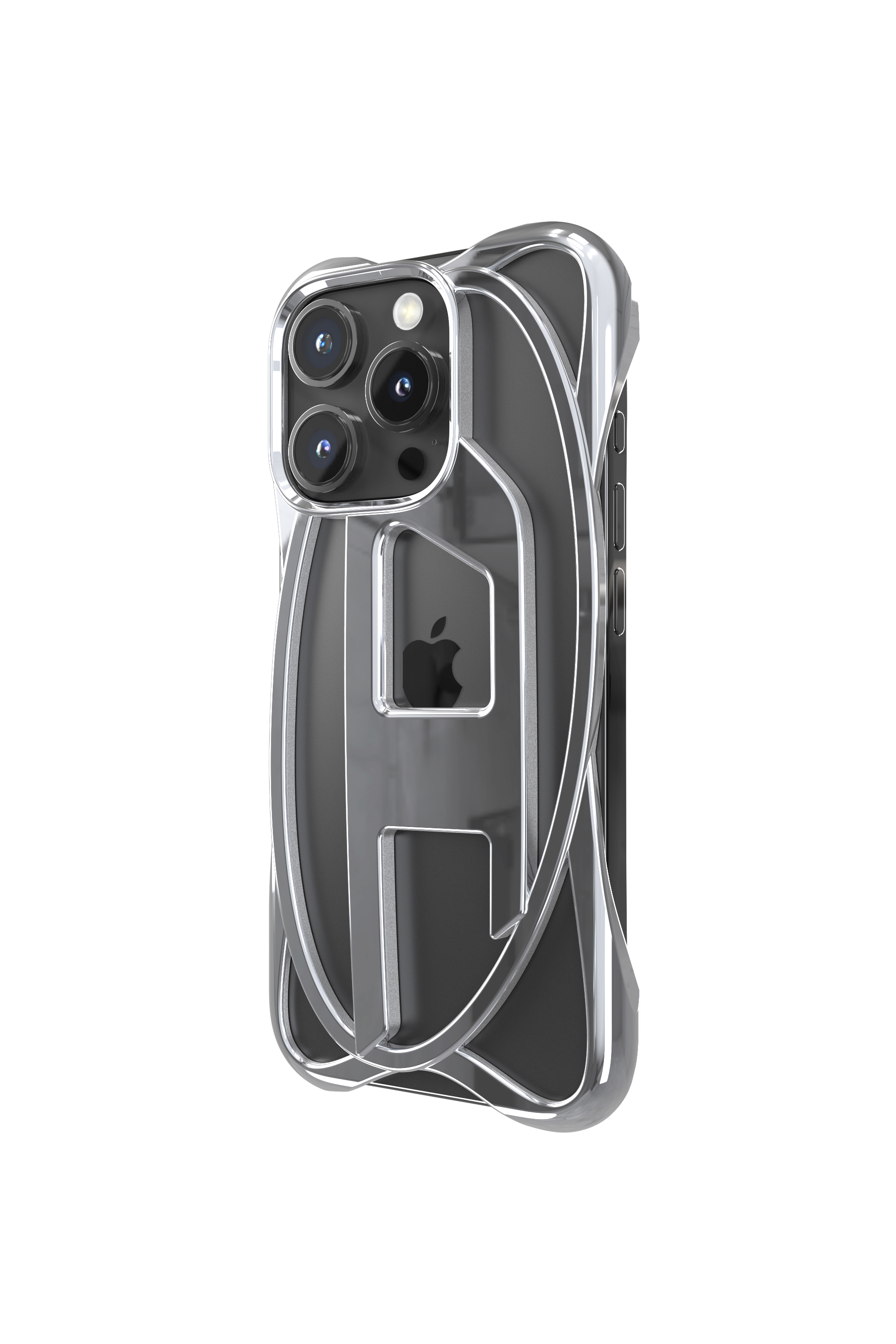 Diesel - 60267 CAGED D CASE, Unisex's Caged D Case iPhone 16 Pro in Grey - 2