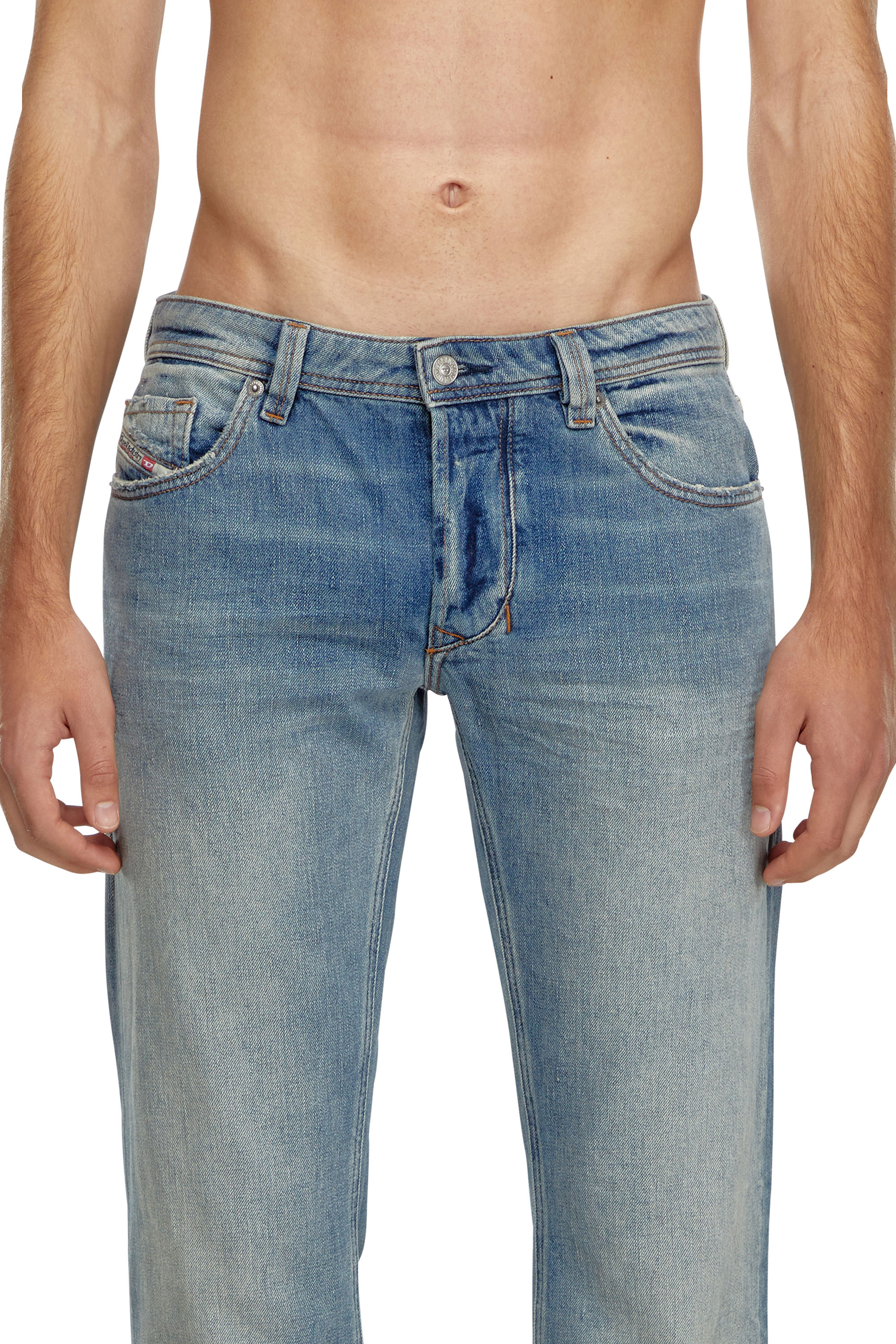 Diesel - Man Straight Jeans 1985 Larkee 0GRDN, Light Blue - Image 5