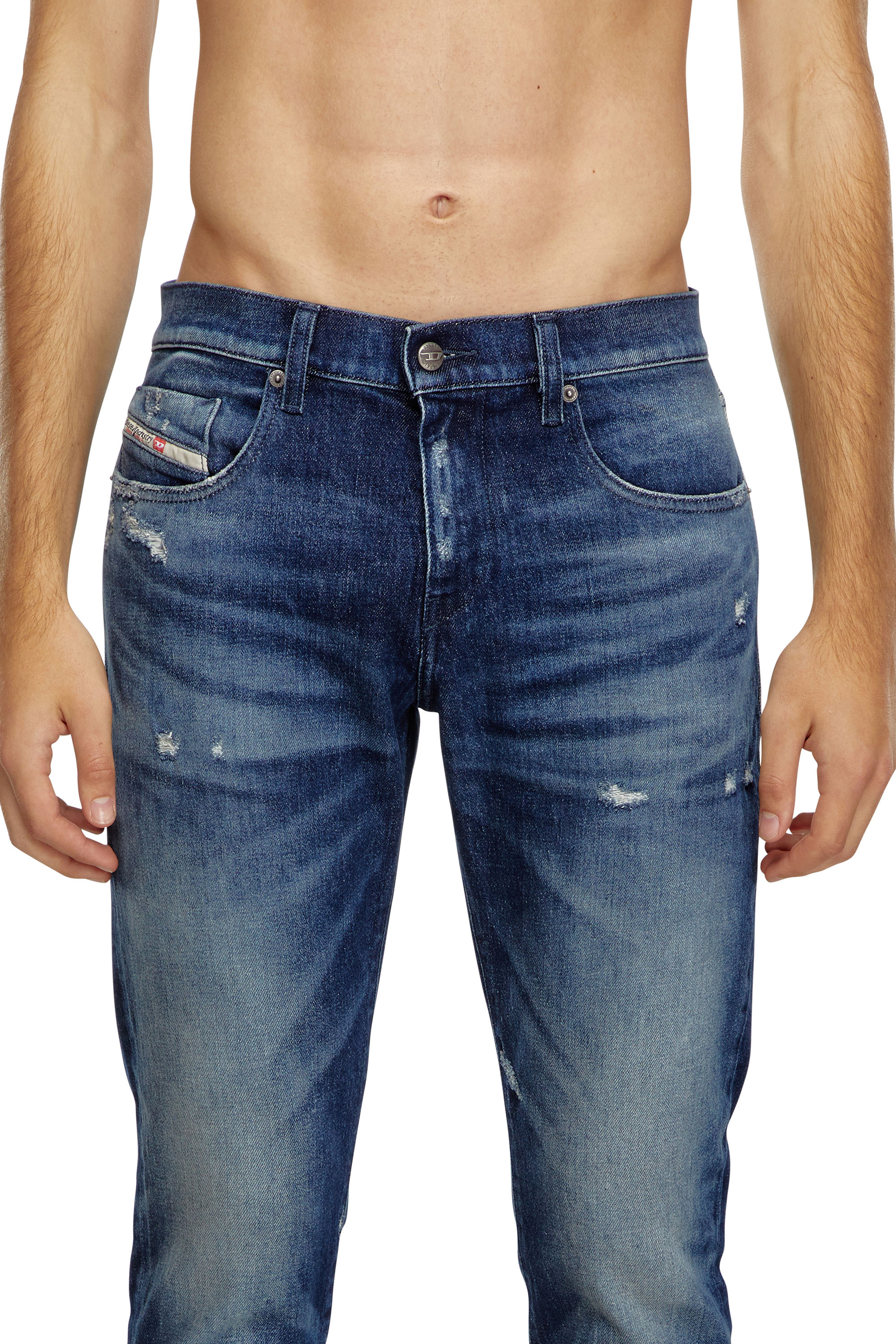 Diesel - Man Slim Jeans 2019 D-Strukt 09J56, Dark Blue - Image 4