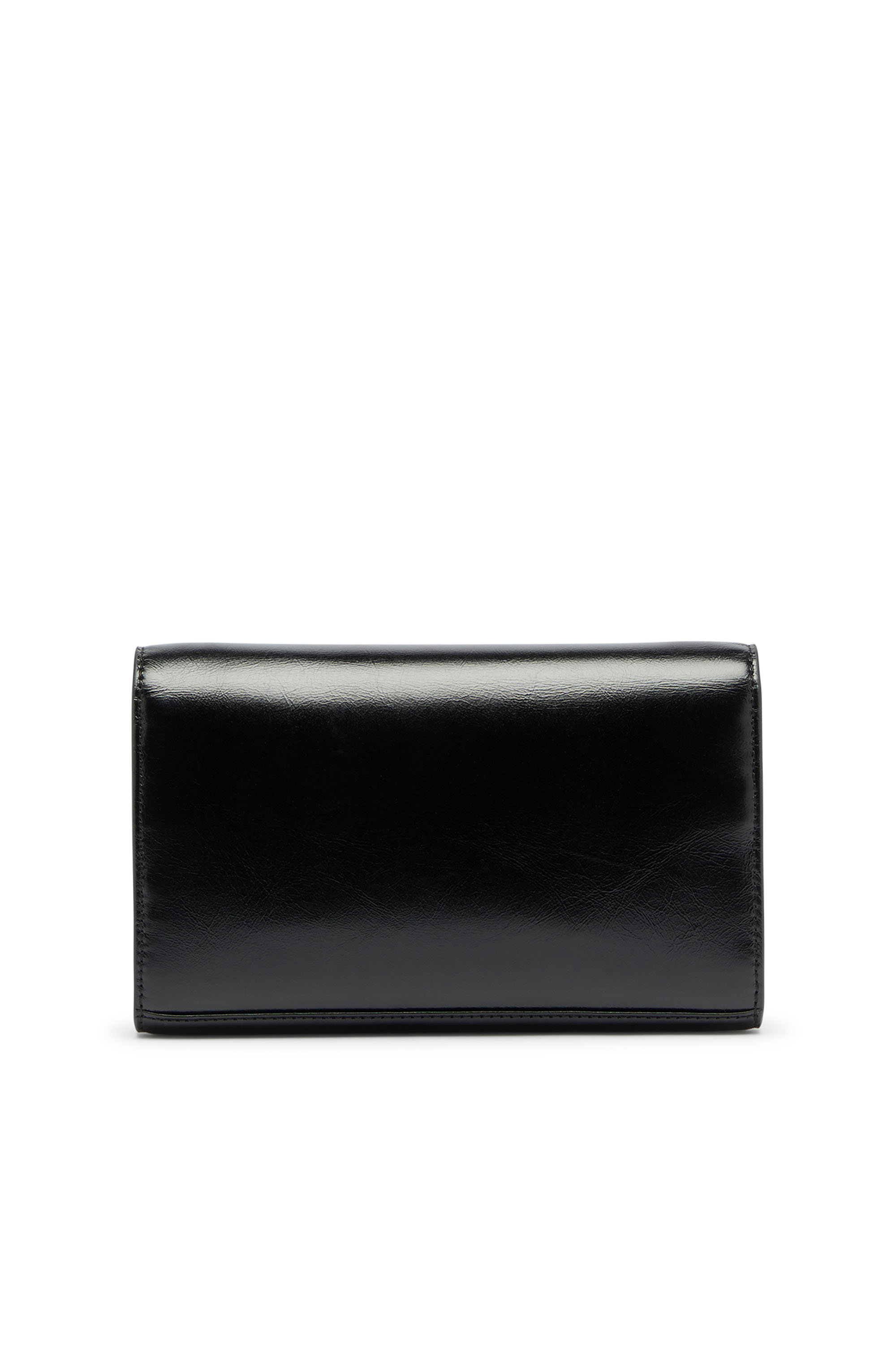 Diesel - D-ENVELOP WALLET ON CHAIN, Woman's Wallet purse in shiny wrinkled leather in null - 2