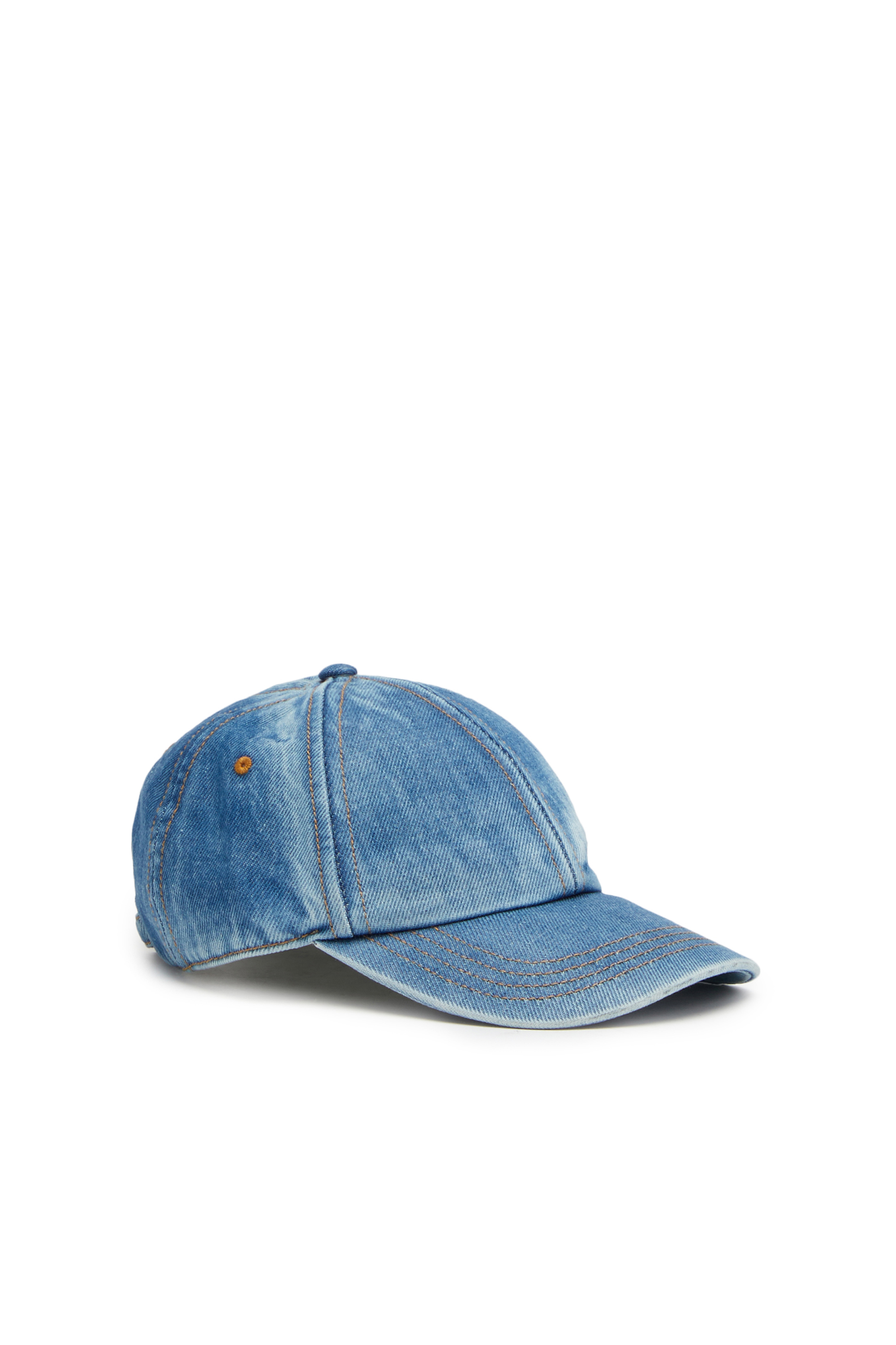 Diesel - C-LIB-2, Man's Baseball cap in denim in Blue - 1