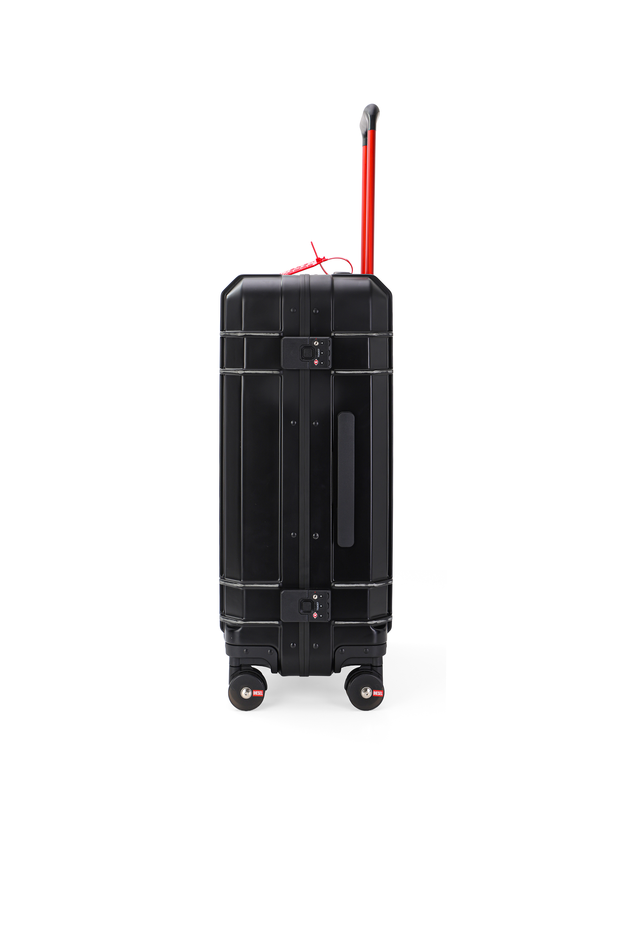Diesel - DIESEL PC STRONG IMAGE TROLLEY- DSL003, Unisex's Rugged carry‑on suitcase 24" in Black - 3