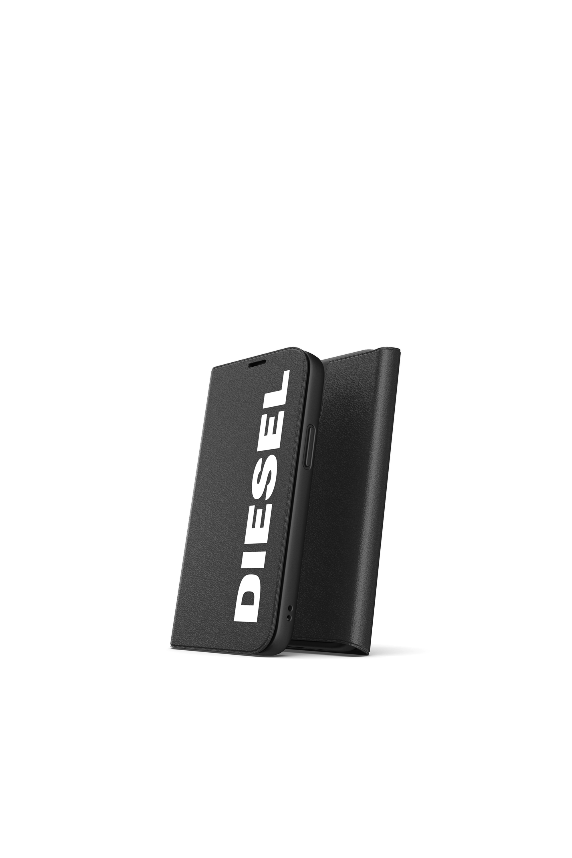 Diesel - 42485 BOOKLET CASE, Unisex's Booklet Case Core for iPhone 12 Mini in Black - 3