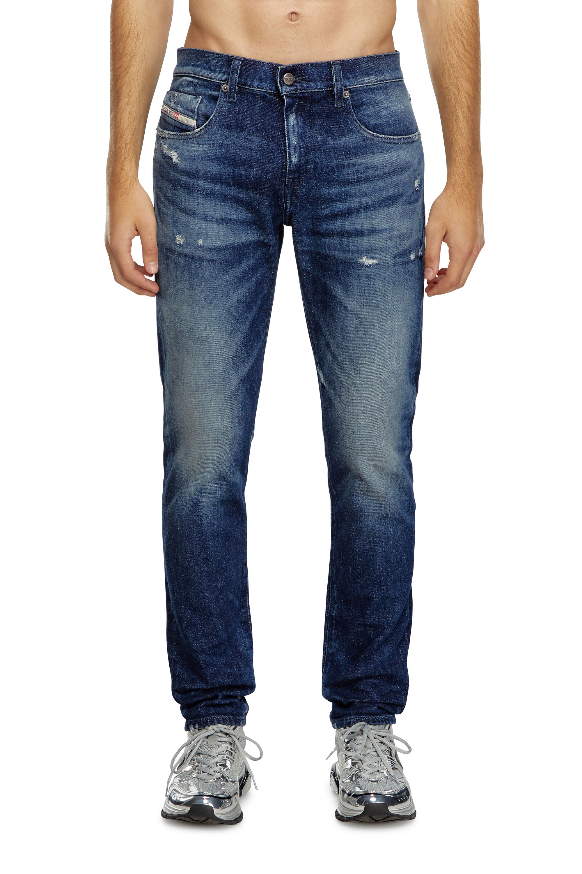 Diesel - Man Slim Jeans 2019 D-Strukt 09J56, Dark Blue - Image 2