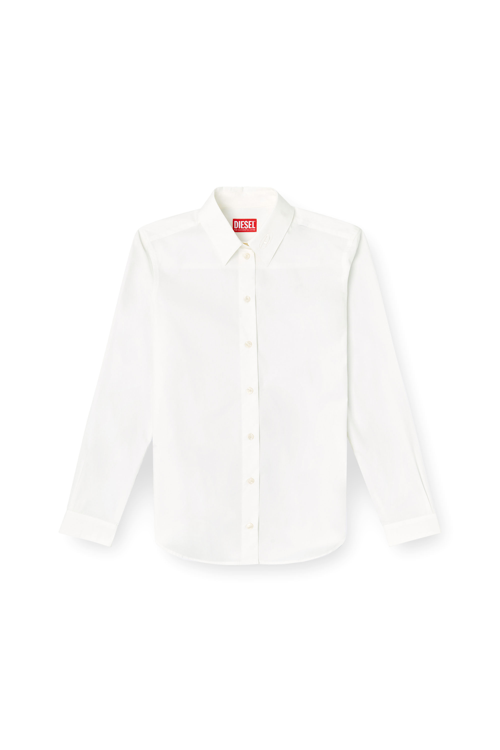 Diesel - C-RONOS, Woman's Poplin shirt with Oval D in null - 3