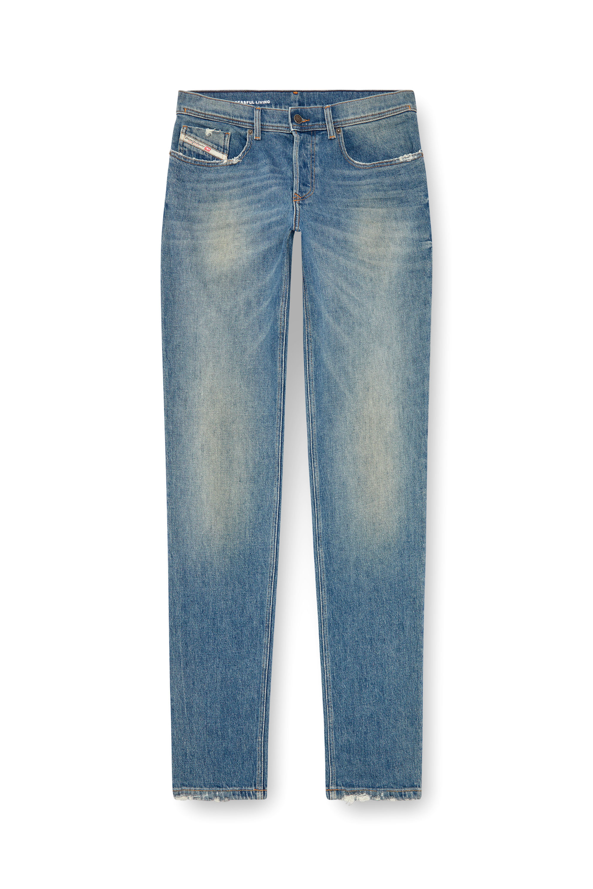 Diesel - Man Tapered Jeans 2023 D-Finitive 0GRDB, Light Blue - Image 5