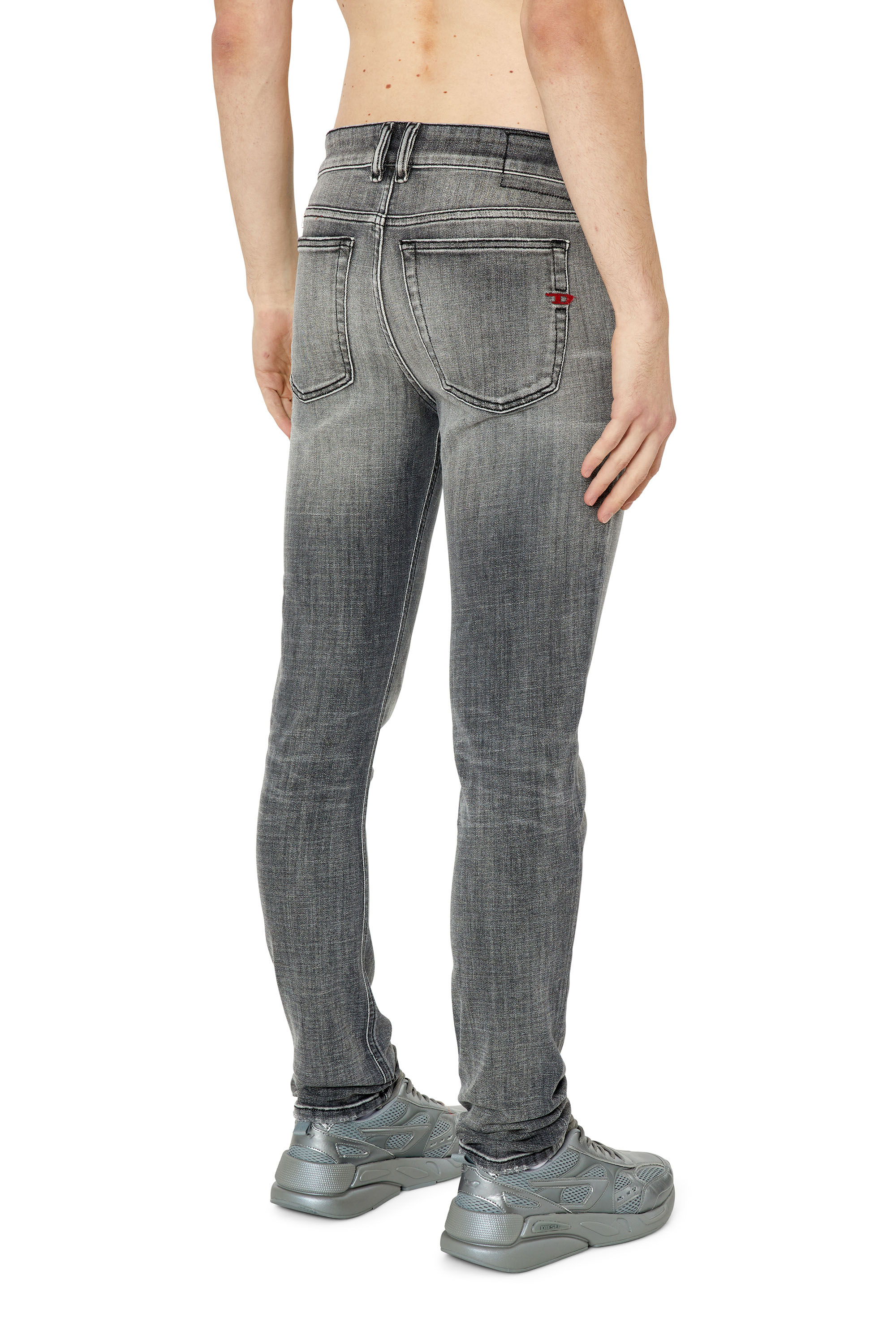 Diesel - Skinny Jeans 1979 Sleenker 09E71, Black/Dark grey - Image 3