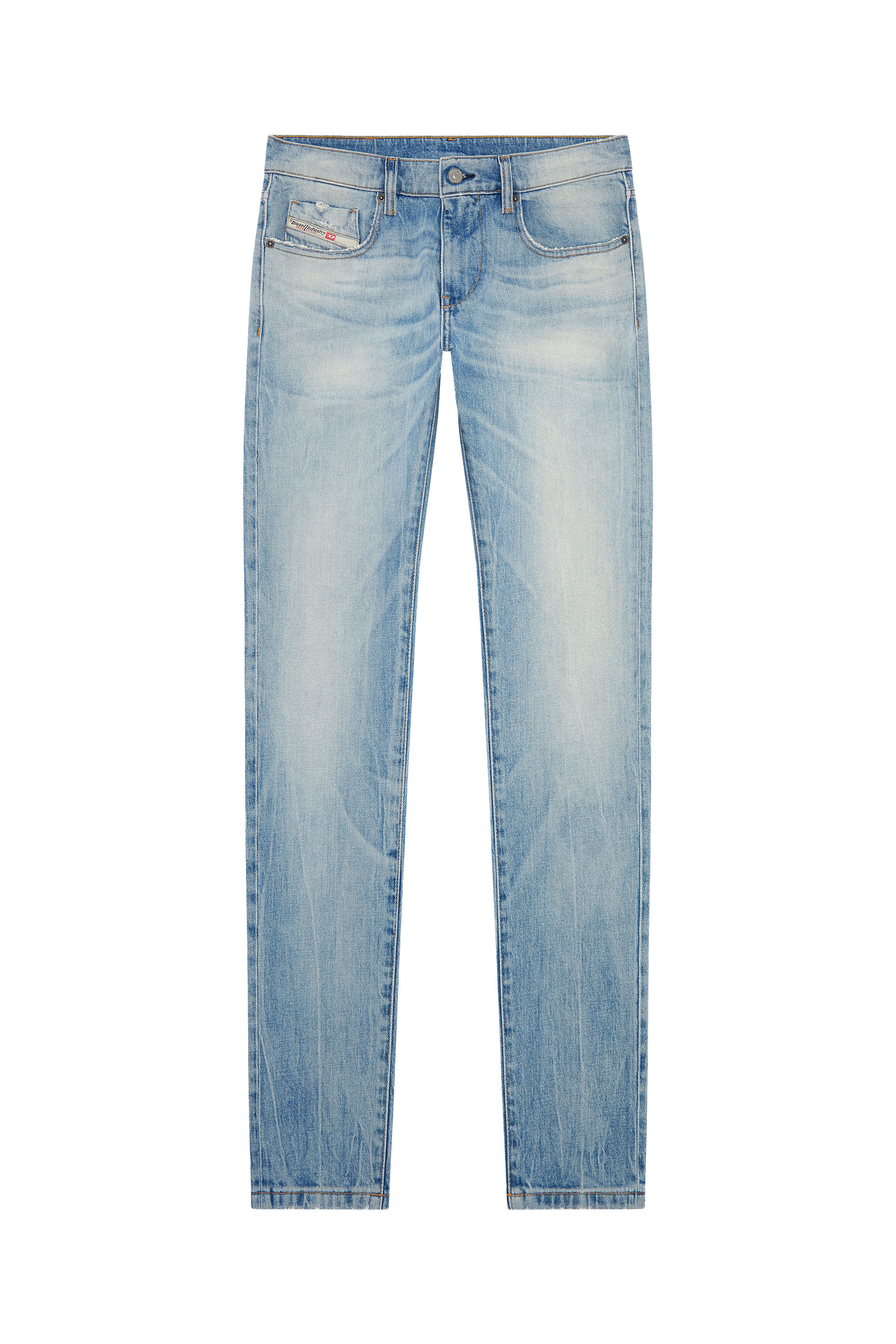 Diesel - Slim Jeans 2019 D-Strukt 0DQAB, Light Blue - Image 5