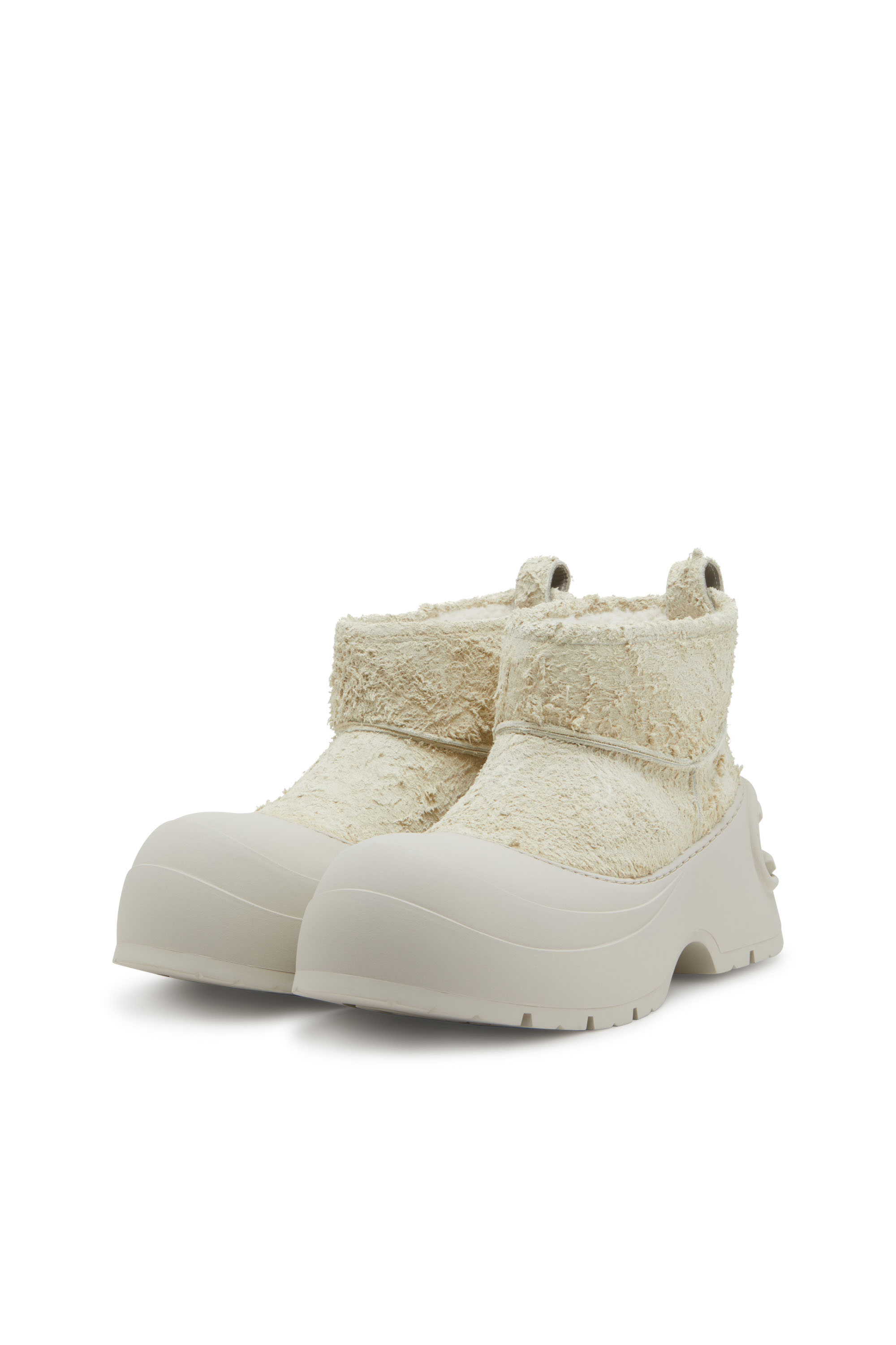 Diesel - D-DONALD MONTONE, Man's D-Donald-Chunky ankle boot with lug sole in White/Grey - 8