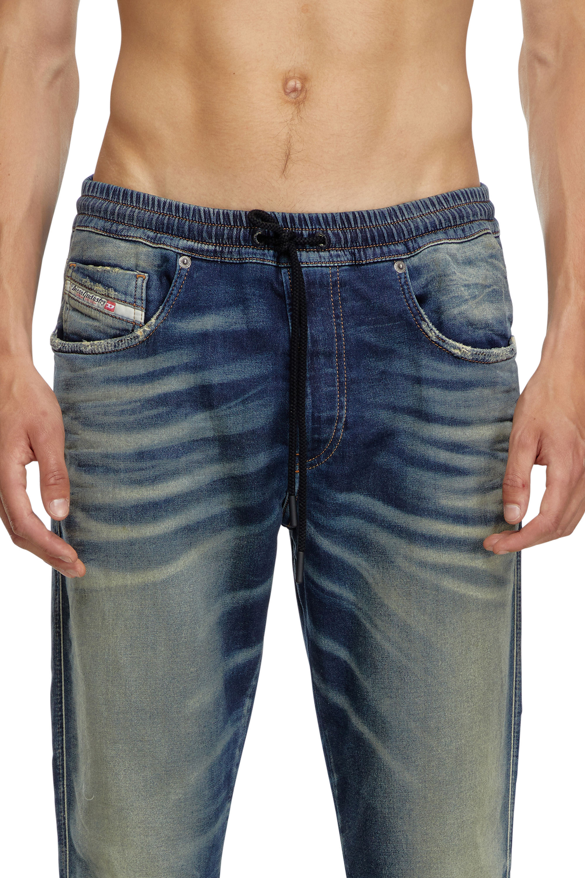 Diesel - Man's Slim 2060 D-Strukt Joggjeans® 068MH, Dark Blue - 4