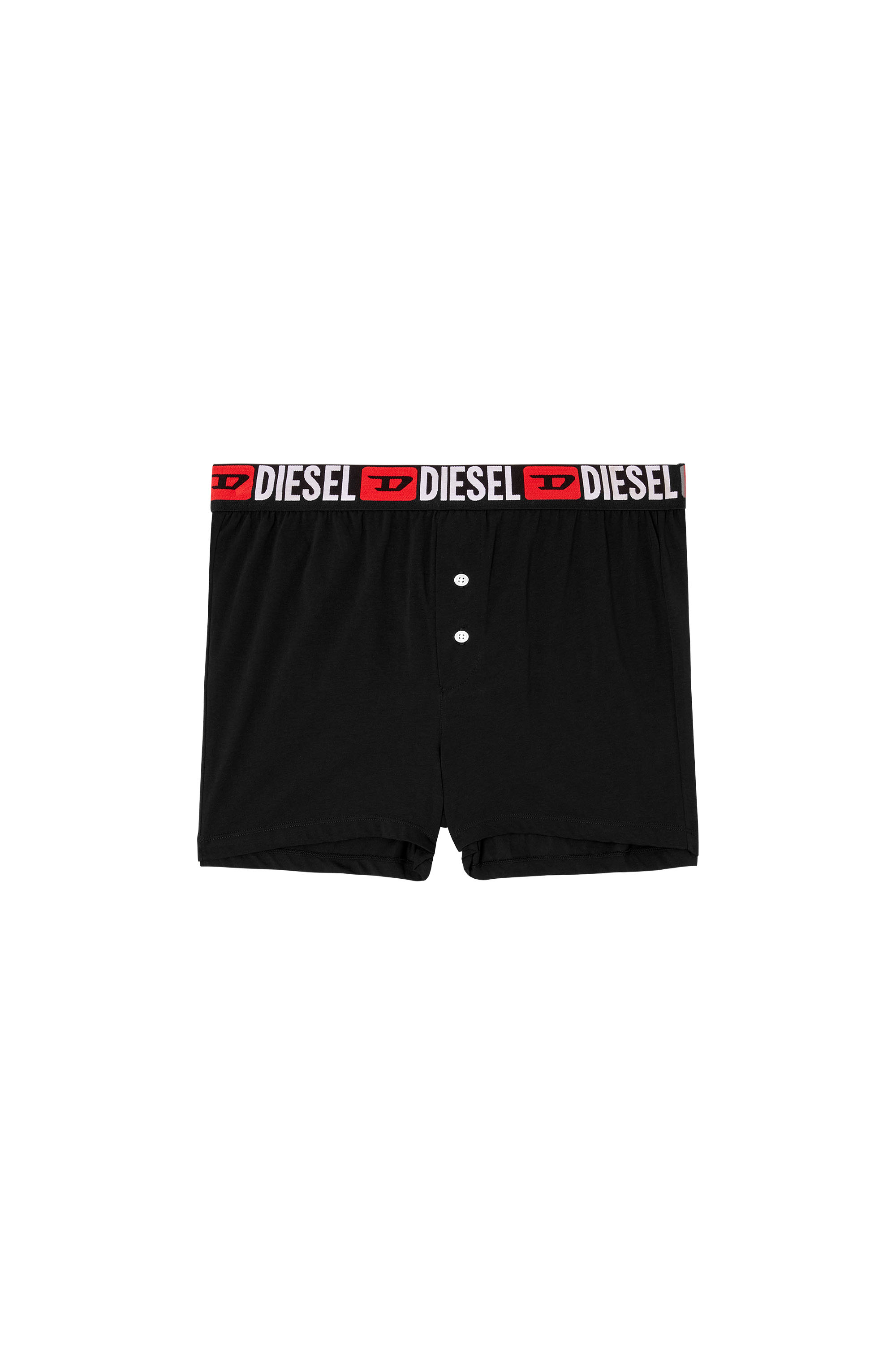 Diesel - STARKIE-D-CORE, Man's Boxers with all-over logo waist in Black - 2