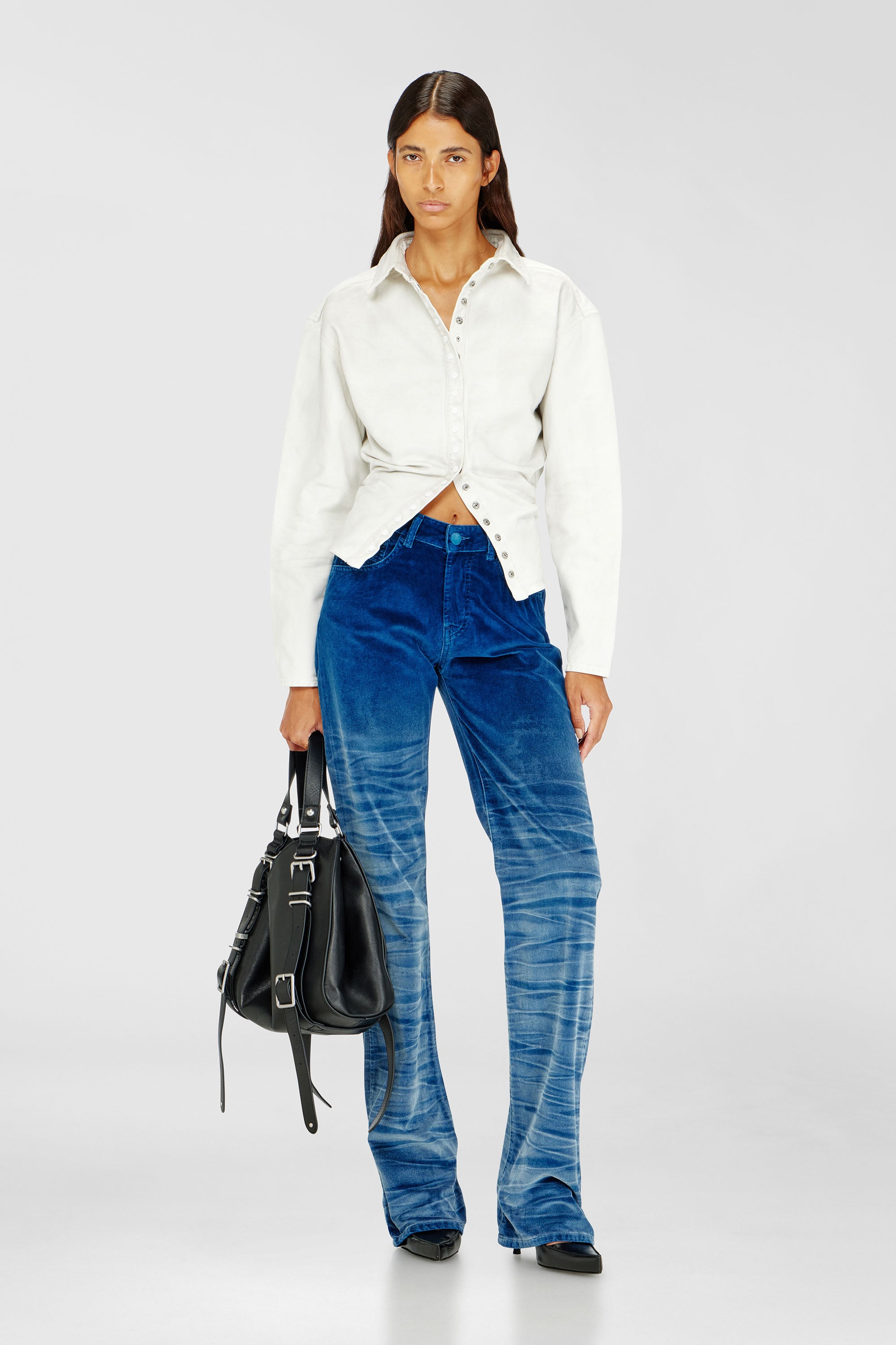 Diesel - Woman's Regular Jeans D-Lie 003PF, Dark Blue - 2