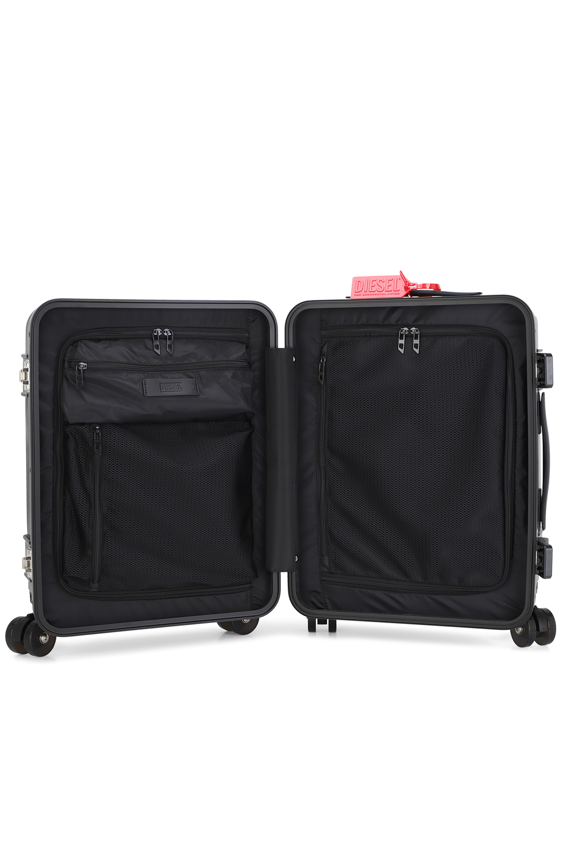 Diesel - DIESEL PC STRONG IMAGE TROLLEY- DSL003, Unisex's Rugged carry‑on suitcase 20" in Black - 3