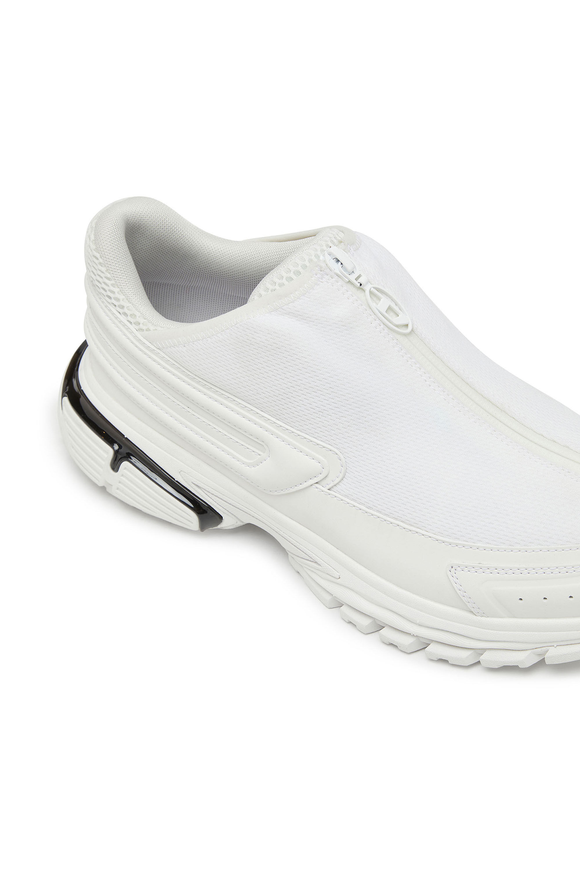 Diesel - S-SERENDIPITY PRO-X1 ZIP X, Unisex S-Serendipity-Slip-on mesh sneakers with zip in White - Image 6